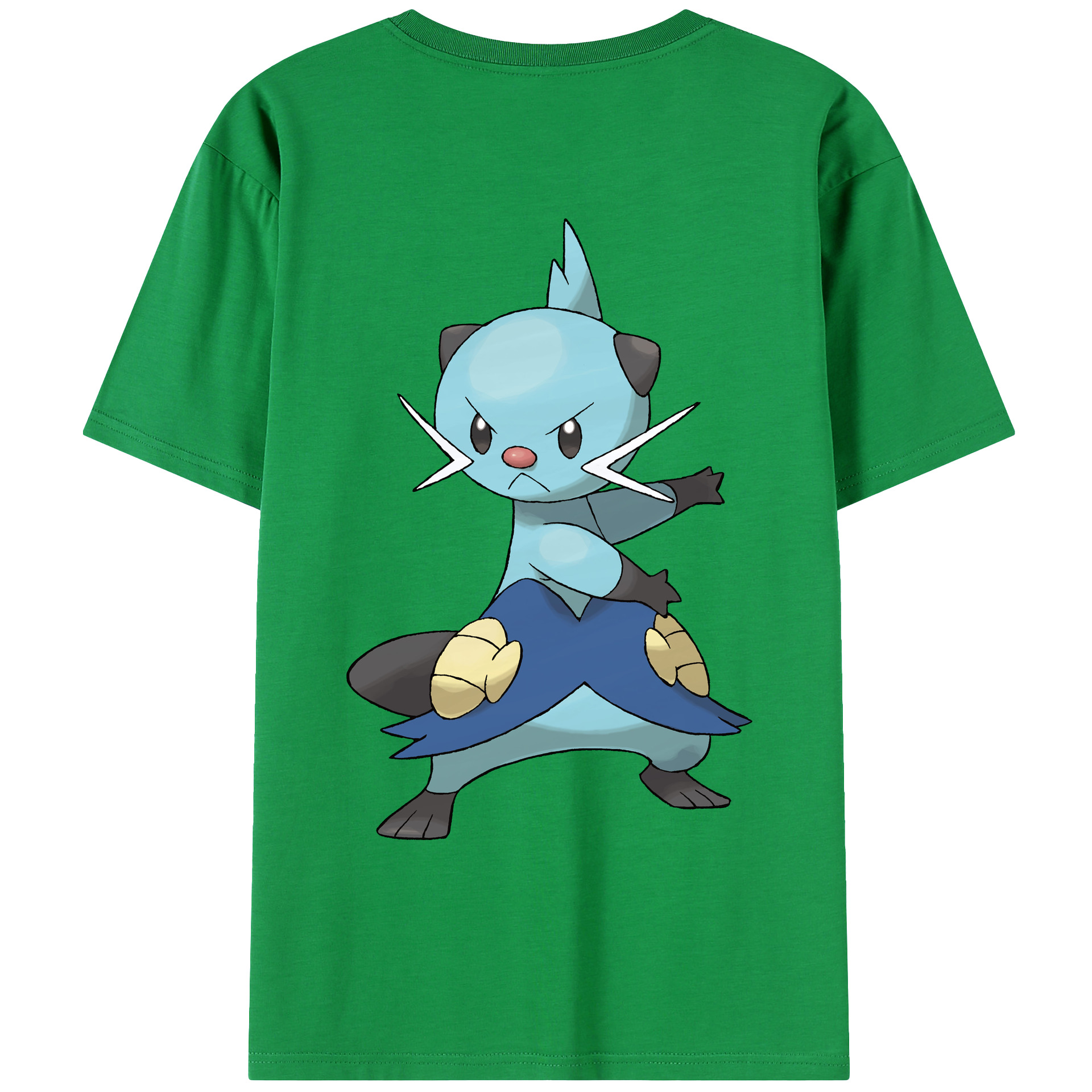（画像用） ポケットモンスター Pokémon 綿100％ メンズ半袖Tシャツ（バックプリント） 通気性