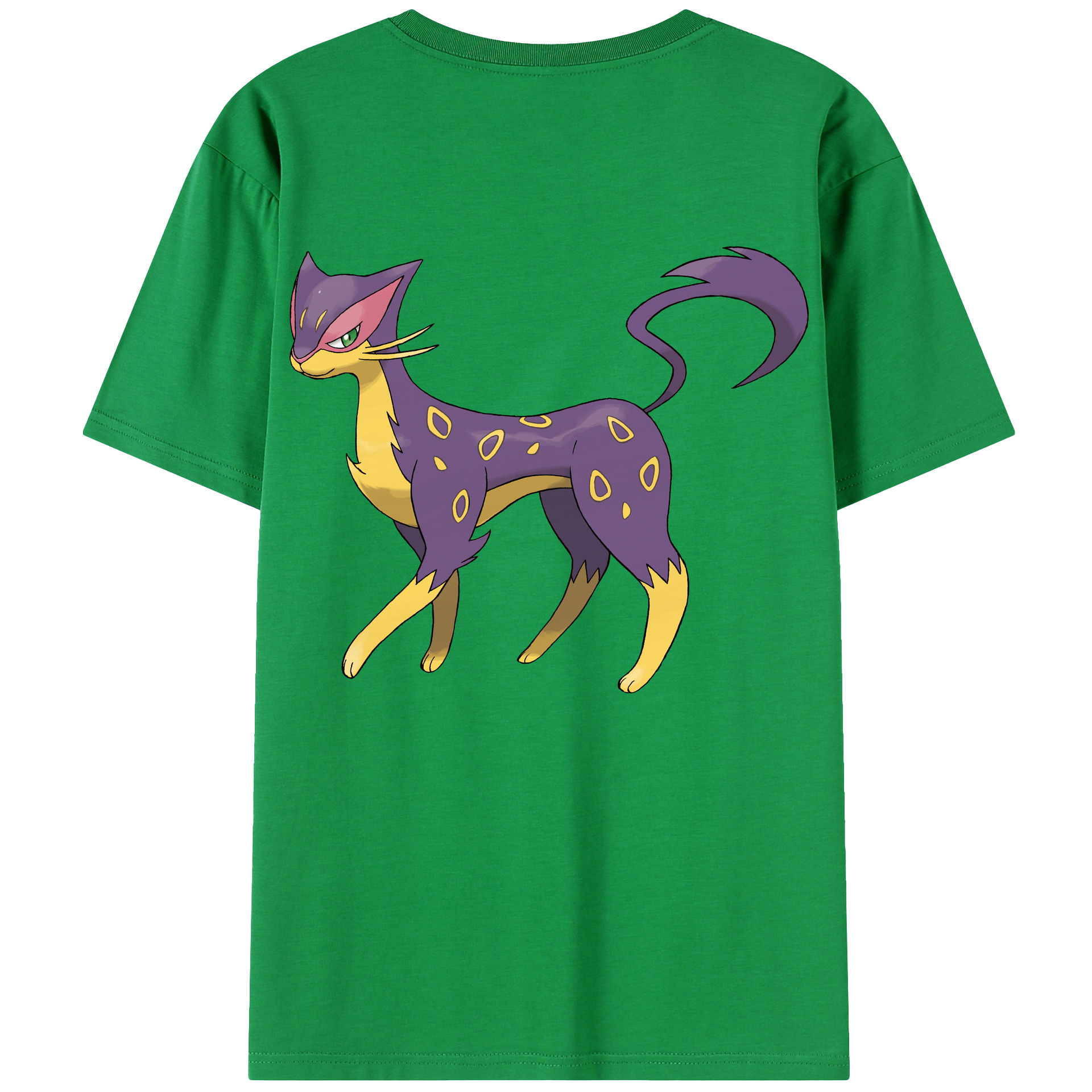 （画像用） ポケットモンスター Pokémon 綿100％ メンズ半袖Tシャツ（バックプリント） 通気性