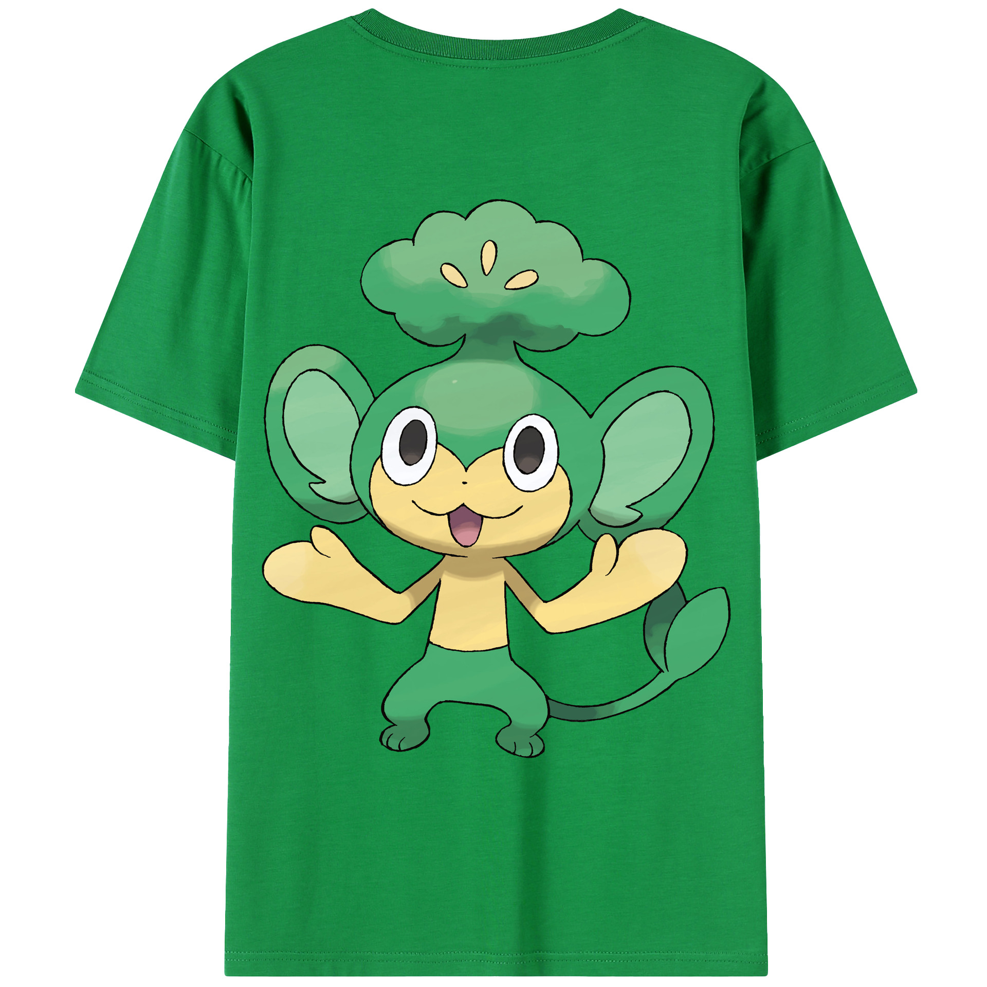 （画像用） ポケットモンスター Pokémon 綿100％ メンズ半袖Tシャツ（バックプリント） 通気性