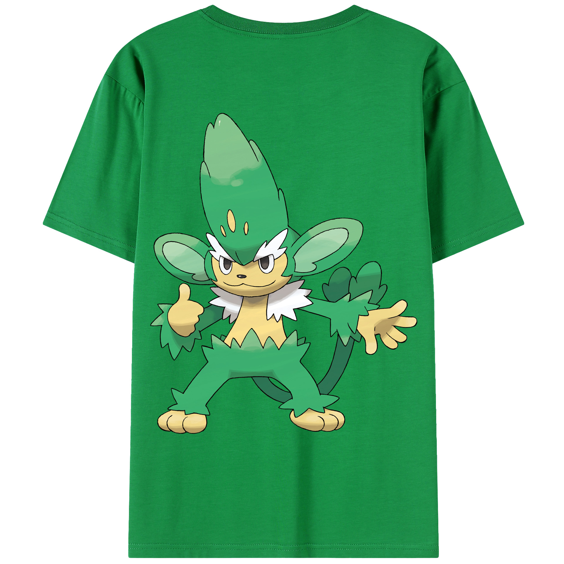 （画像用） ポケットモンスター Pokémon 綿100％ メンズ半袖Tシャツ（バックプリント） 通気性