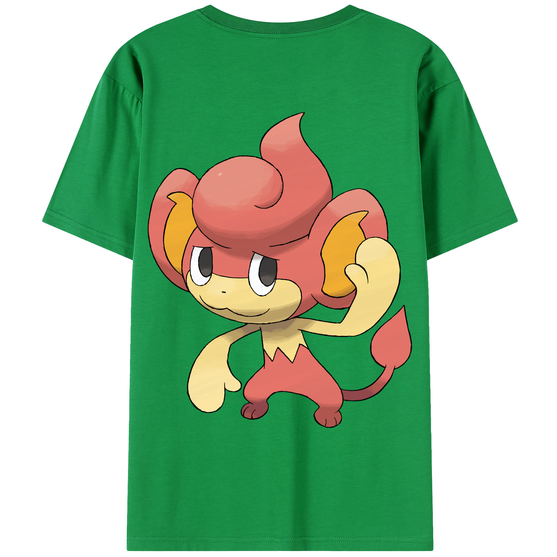 （画像用） ポケットモンスター Pokémon 綿100％ メンズ半袖Tシャツ（バックプリント） 通気性