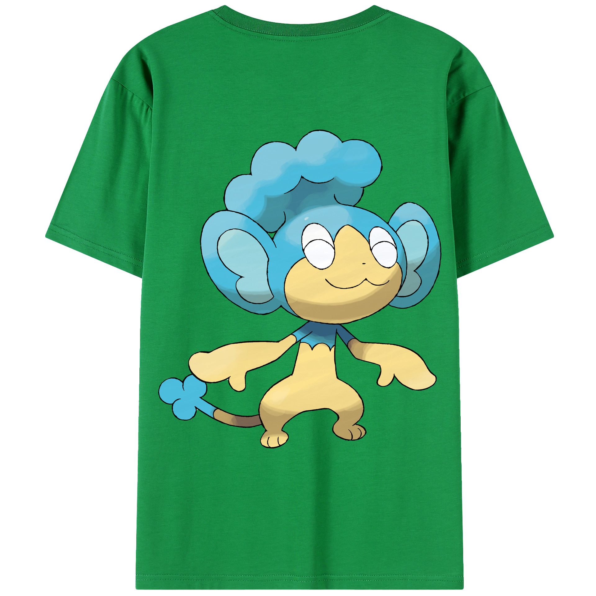 （画像用） ポケットモンスター Pokémon 綿100％ メンズ半袖Tシャツ（バックプリント） 通気性