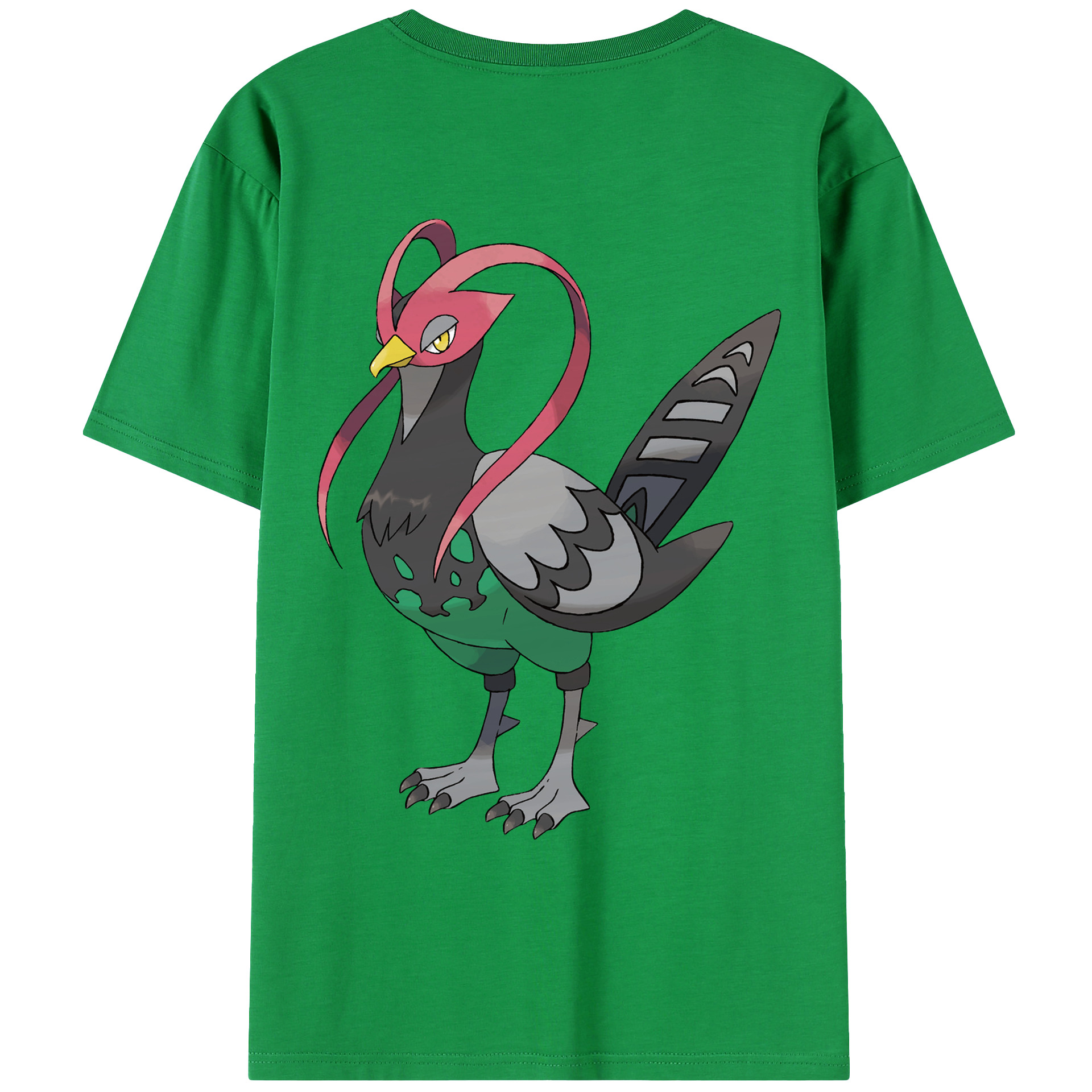（画像用） ポケットモンスター Pokémon 綿100％ メンズ半袖Tシャツ（バックプリント） 通気性