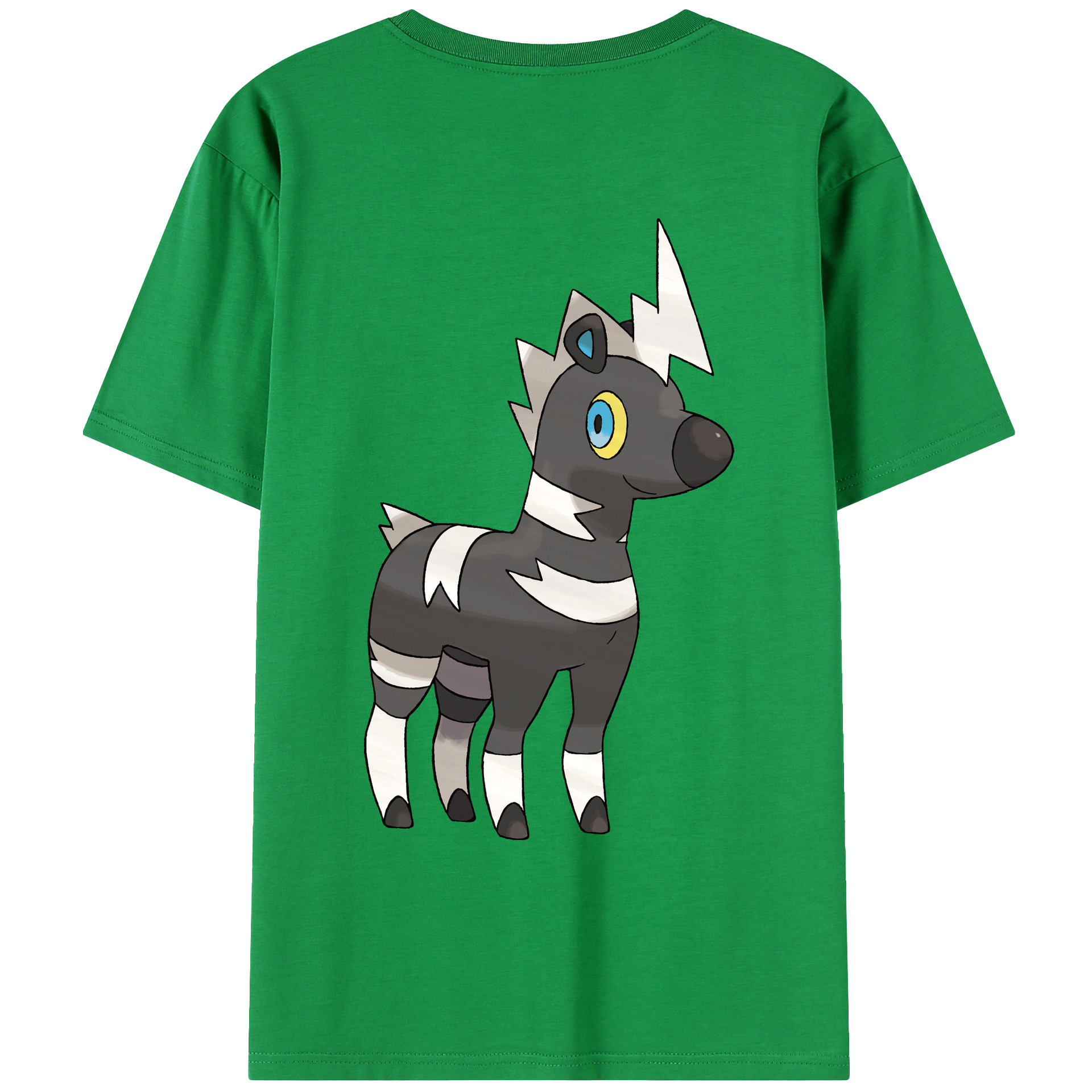 （画像用） ポケットモンスター Pokémon 綿100％ メンズ半袖Tシャツ（バックプリント） 通気性
