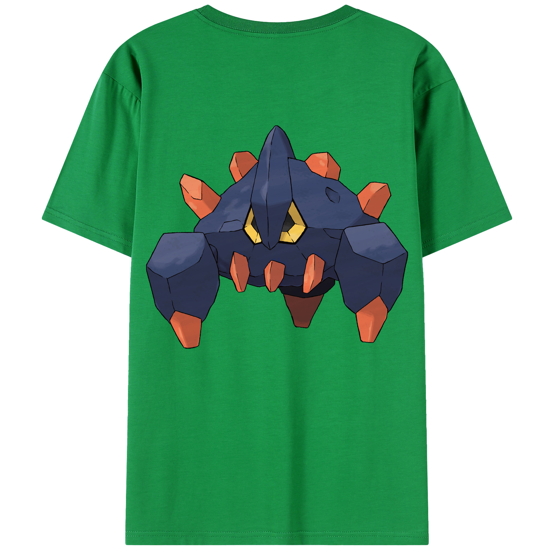 （画像用） ポケットモンスター Pokémon 綿100％ メンズ半袖Tシャツ（バックプリント） 通気性