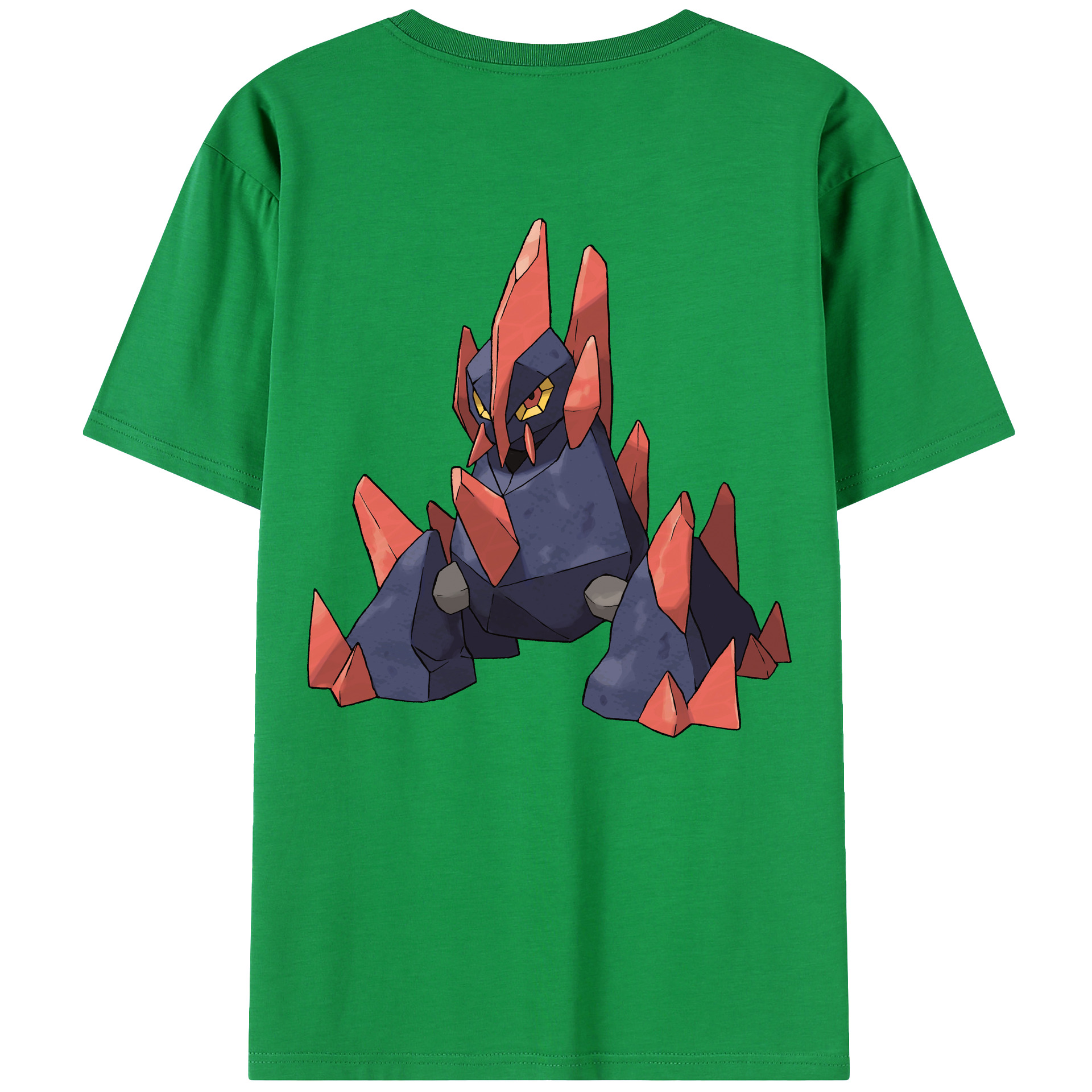 （画像用） ポケットモンスター Pokémon 綿100％ メンズ半袖Tシャツ（バックプリント） 通気性