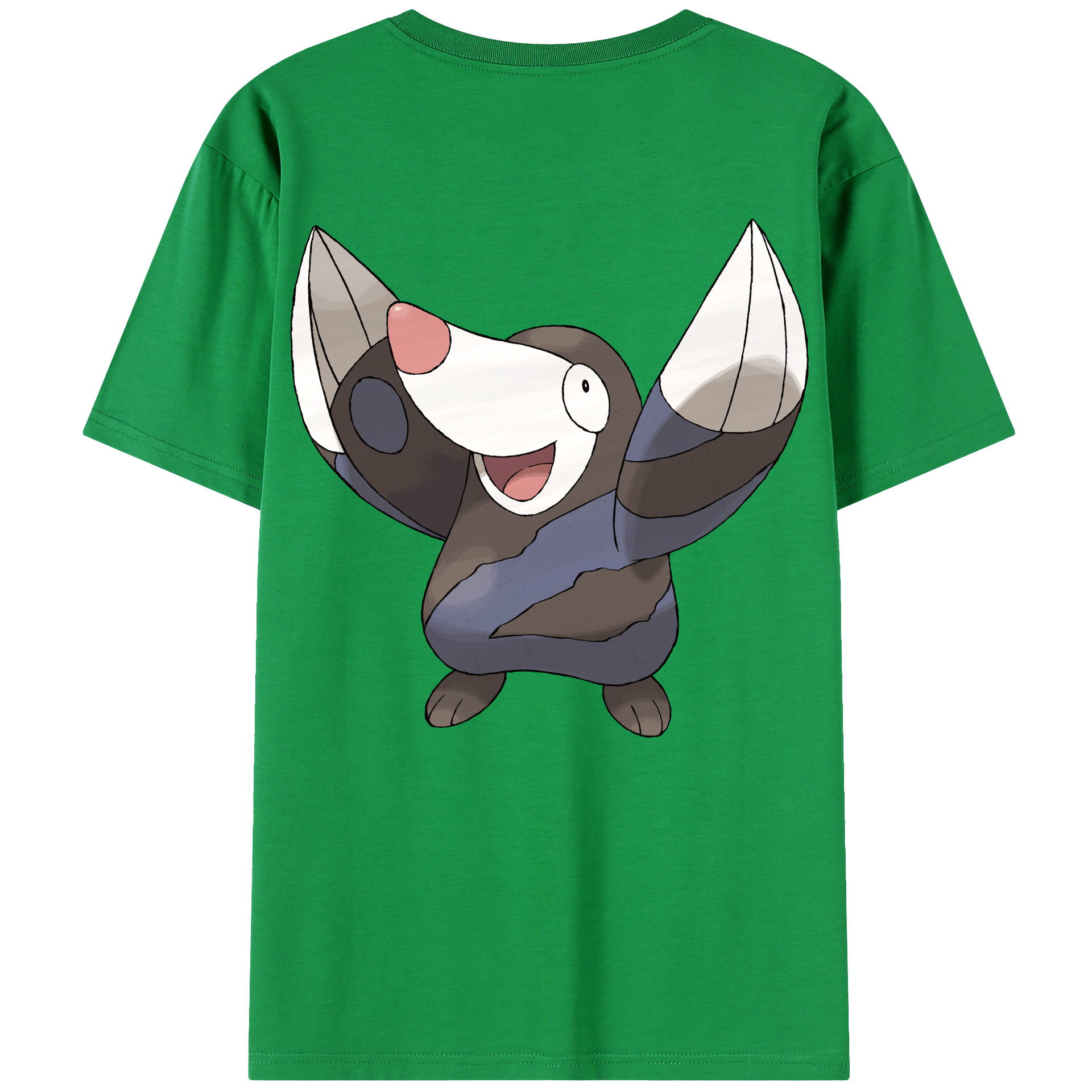 （画像用） ポケットモンスター Pokémon 綿100％ メンズ半袖Tシャツ（バックプリント） 通気性