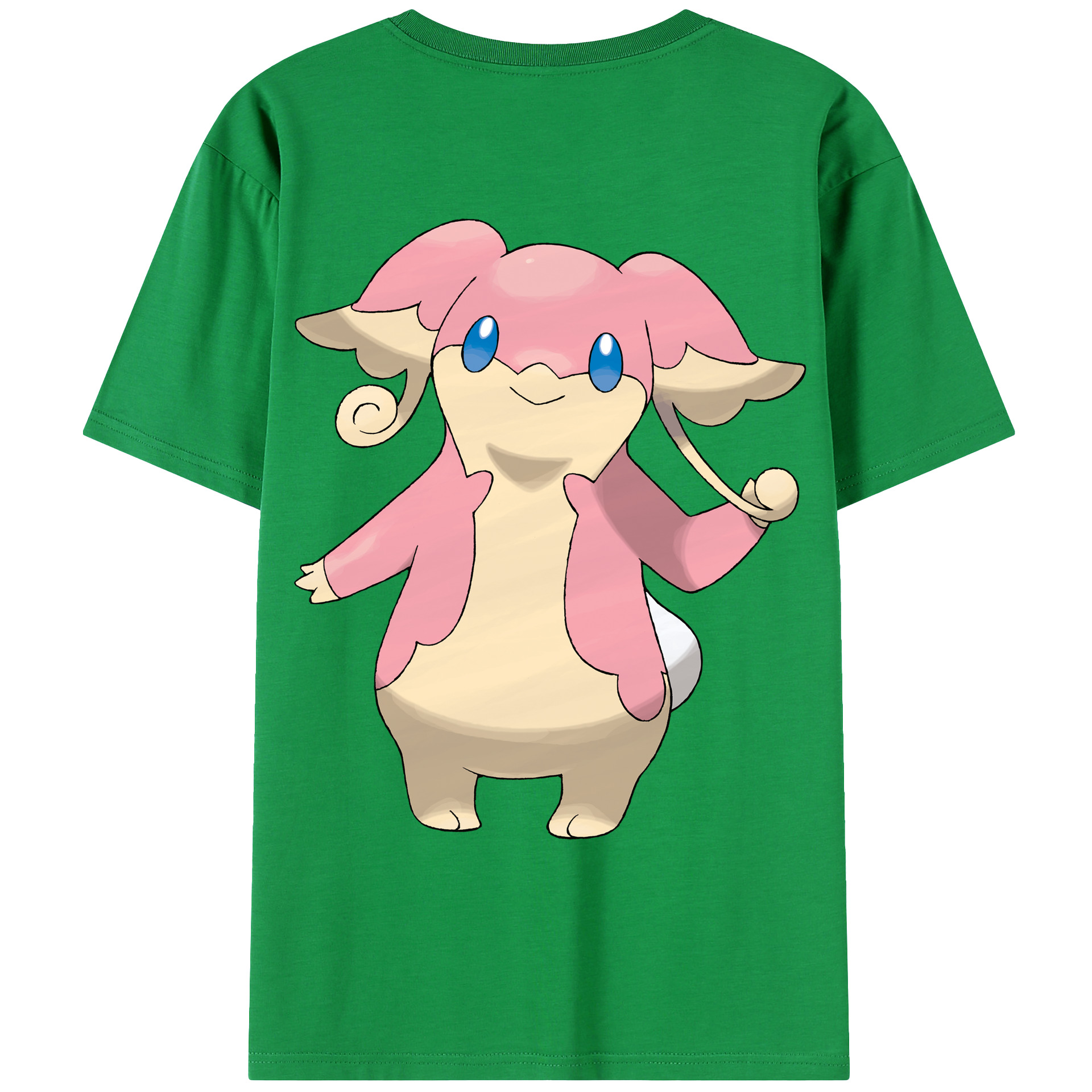 （画像用） ポケットモンスター Pokémon 綿100％ メンズ半袖Tシャツ（バックプリント） 通気性