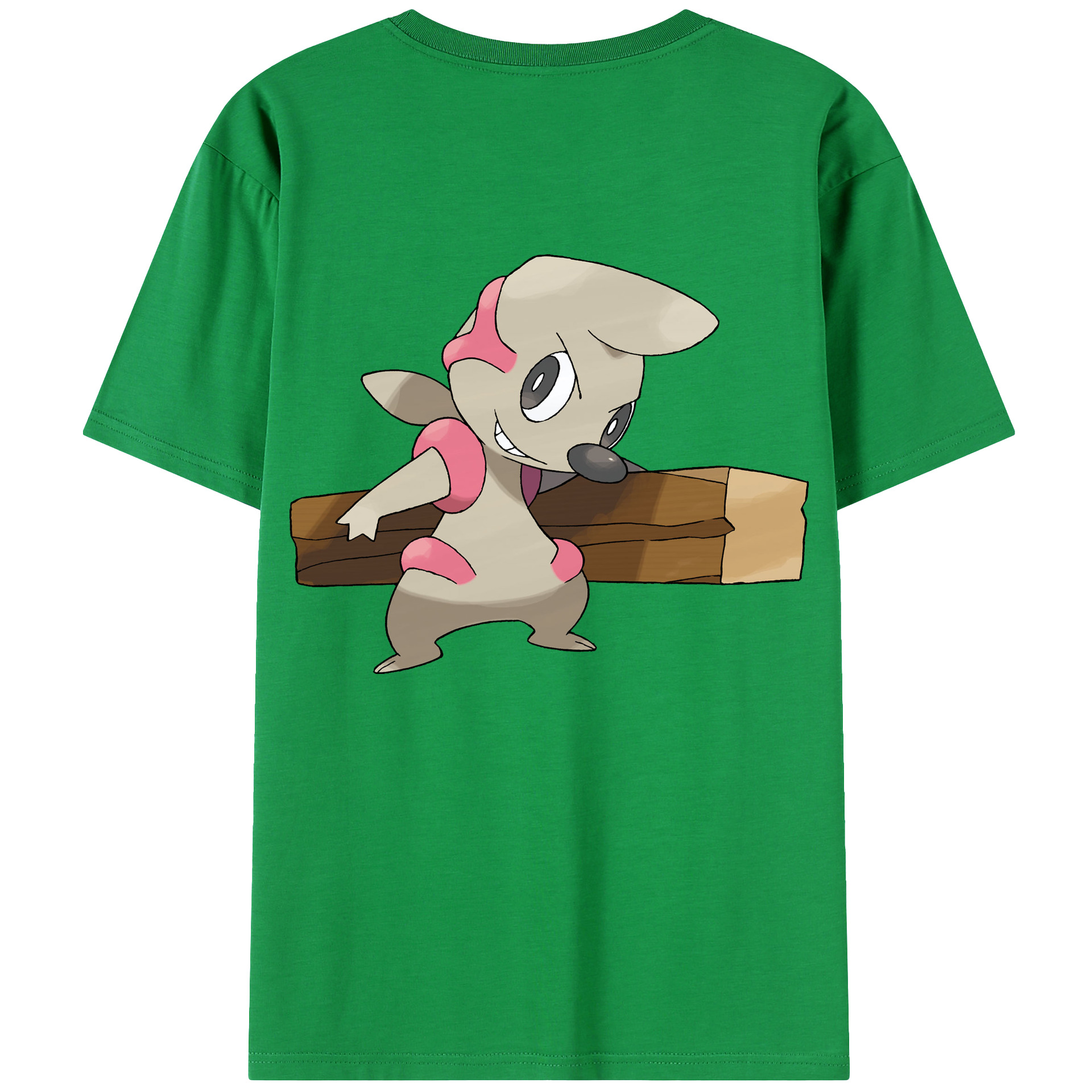 （画像用） ポケットモンスター Pokémon 綿100％ メンズ半袖Tシャツ（バックプリント） 通気性