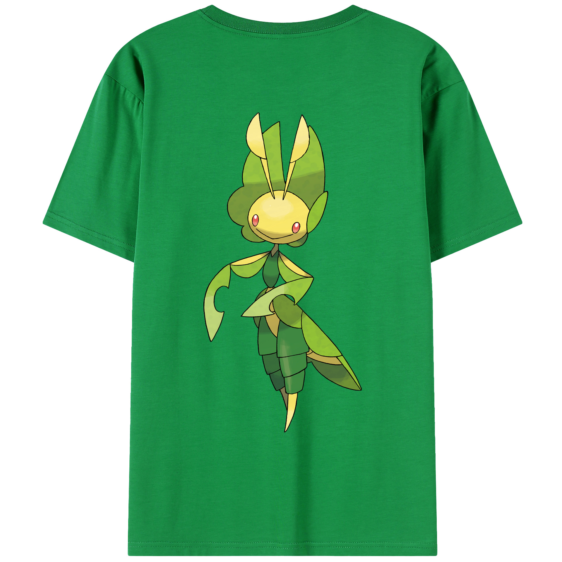 （画像用） ポケットモンスター Pokémon 綿100％ メンズ半袖Tシャツ（バックプリント） 通気性
