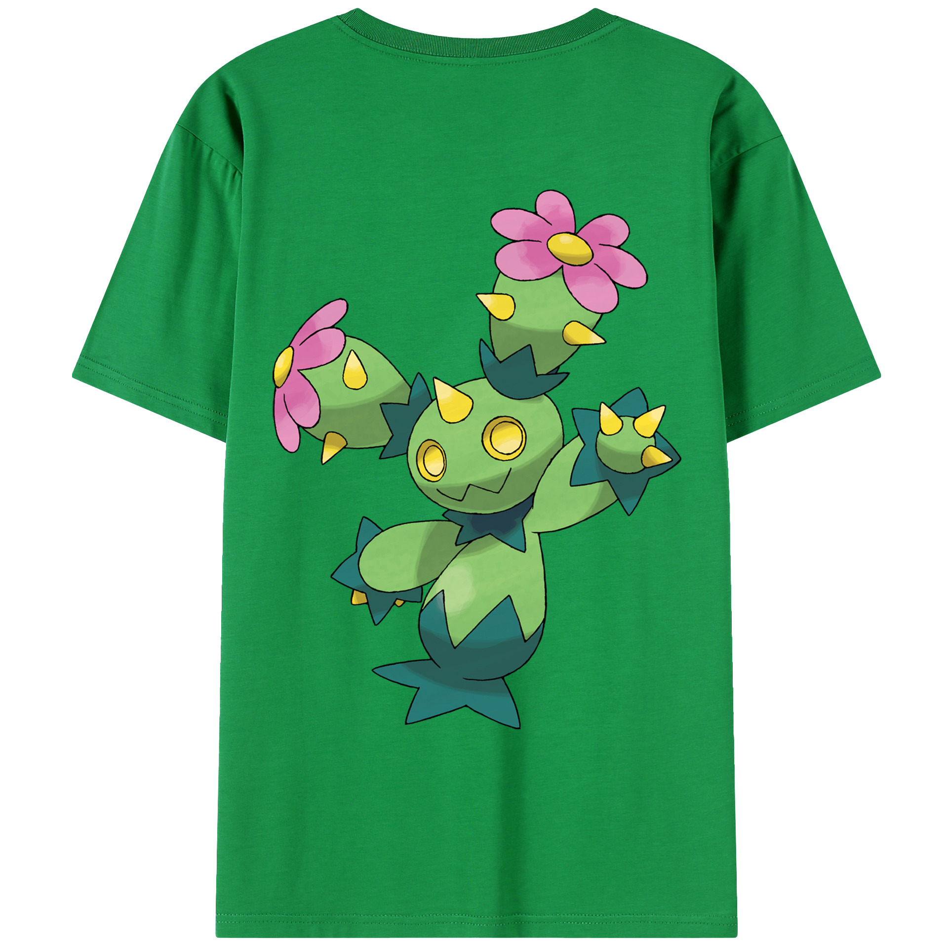 （画像用） ポケットモンスター Pokémon 綿100％ メンズ半袖Tシャツ（バックプリント） 通気性
