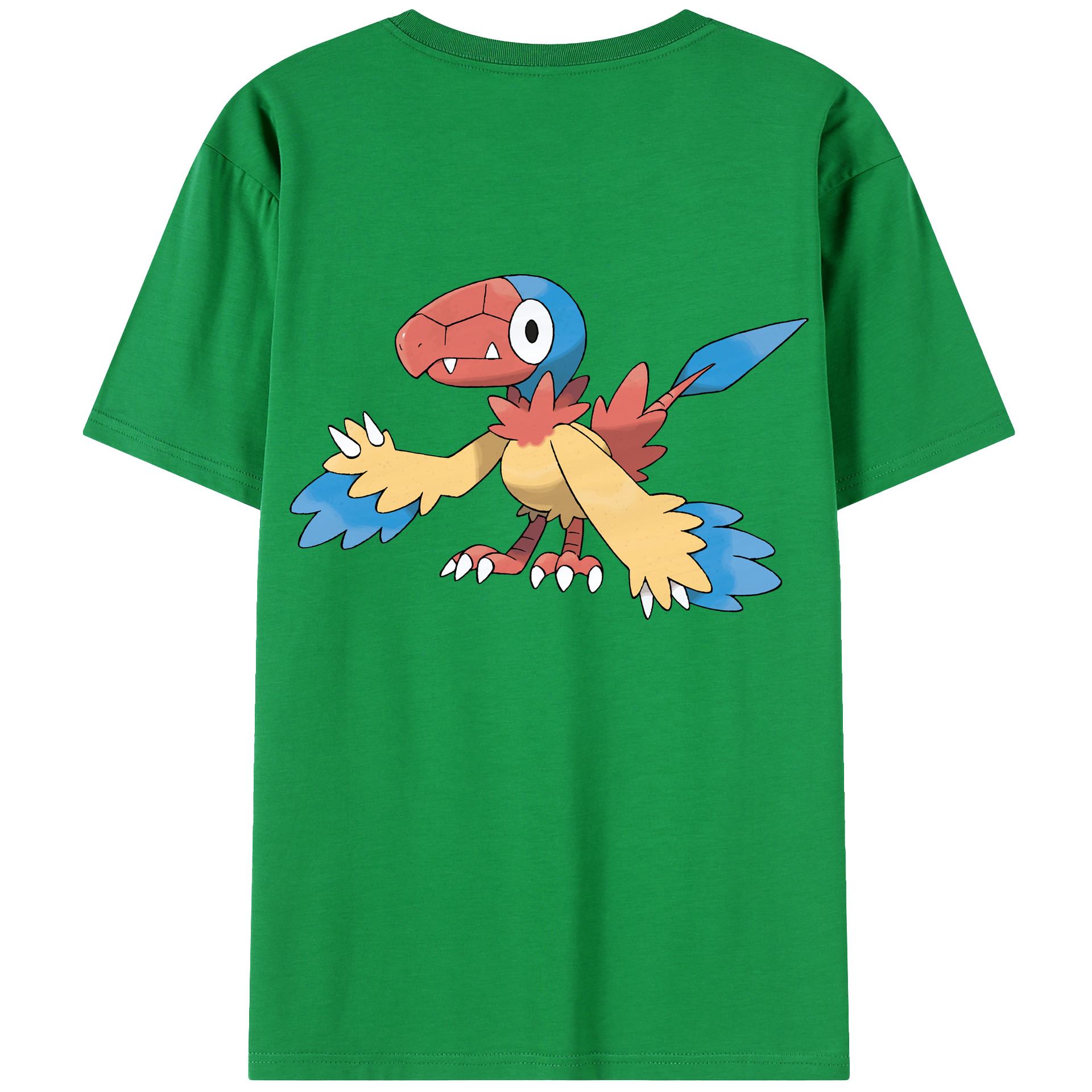 （画像用） ポケットモンスター Pokémon 綿100％ メンズ半袖Tシャツ（バックプリント） 通気性