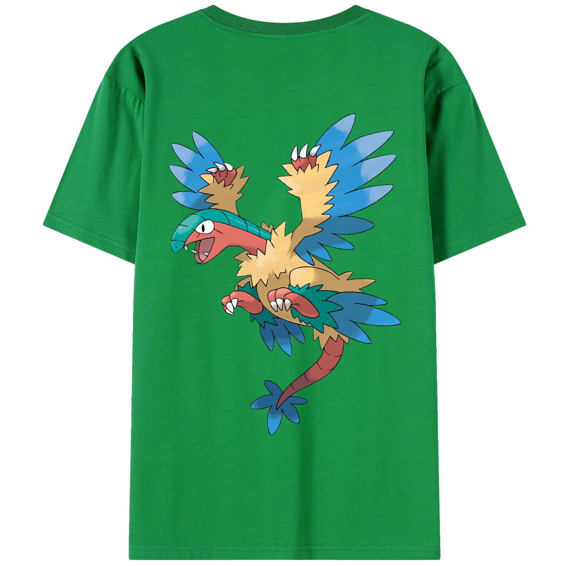 （画像用） ポケットモンスター Pokémon 綿100％ メンズ半袖Tシャツ（バックプリント） 通気性