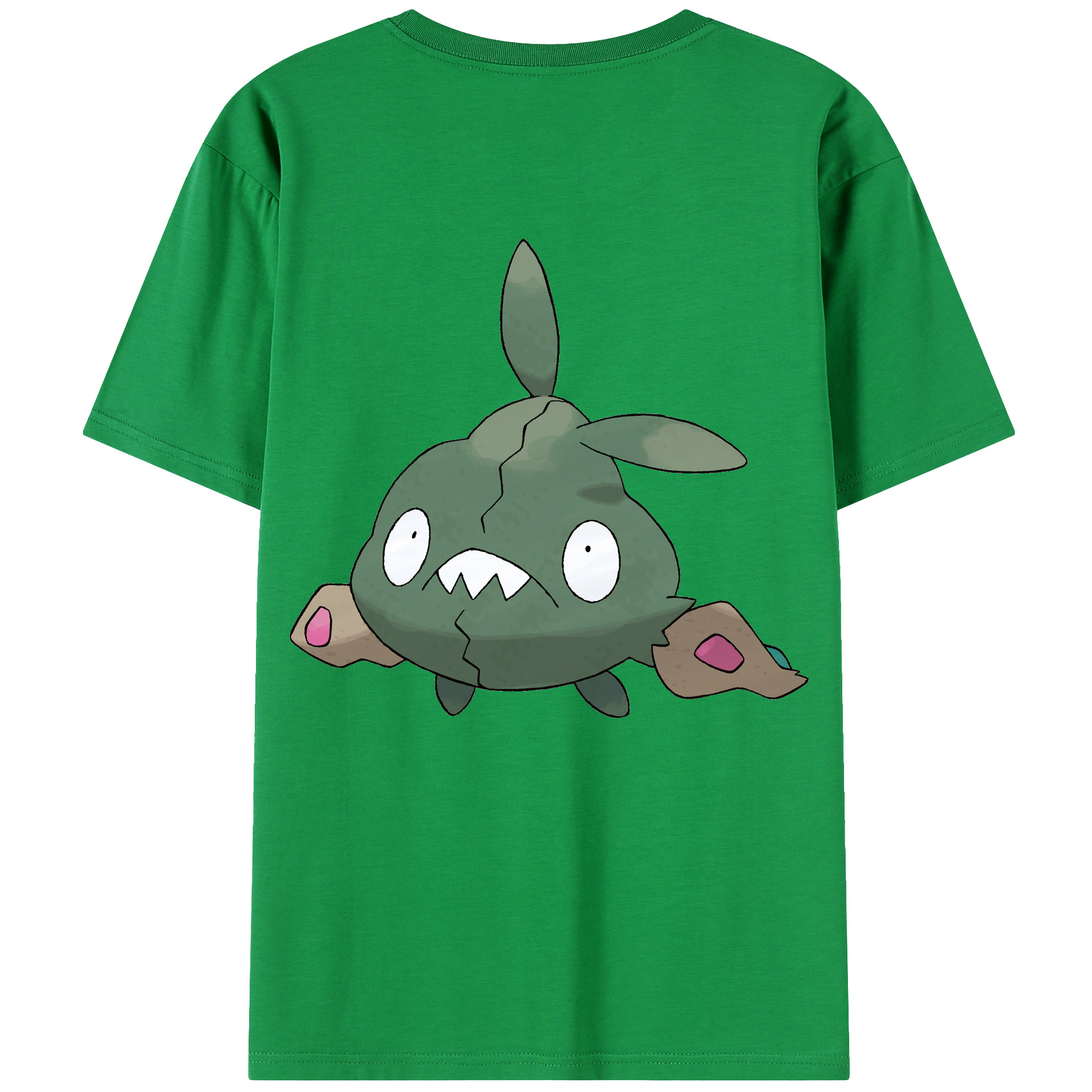 （画像用） ポケットモンスター Pokémon 綿100％ メンズ半袖Tシャツ（バックプリント） 通気性