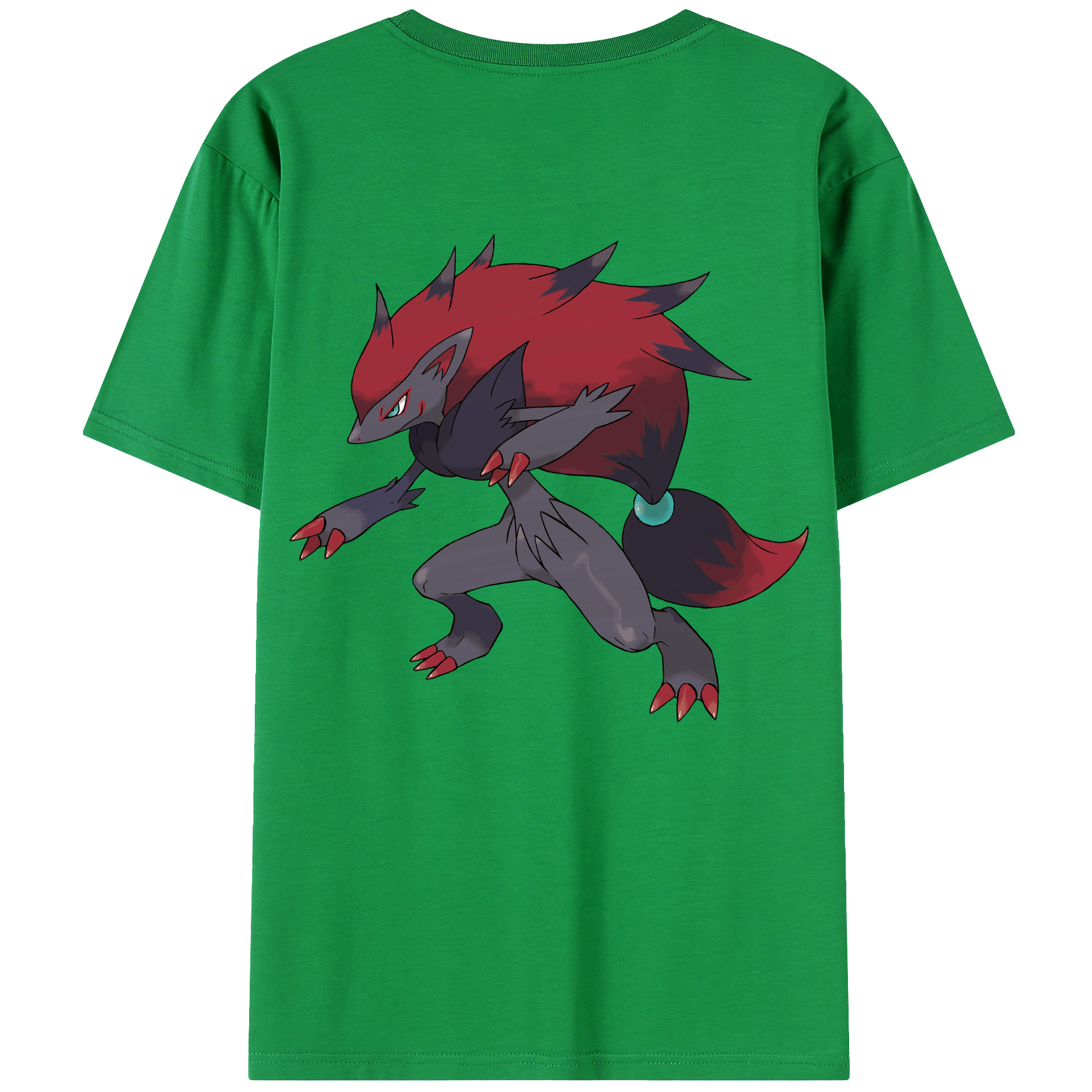 （画像用） ポケットモンスター Pokémon 綿100％ メンズ半袖Tシャツ（バックプリント） 通気性
