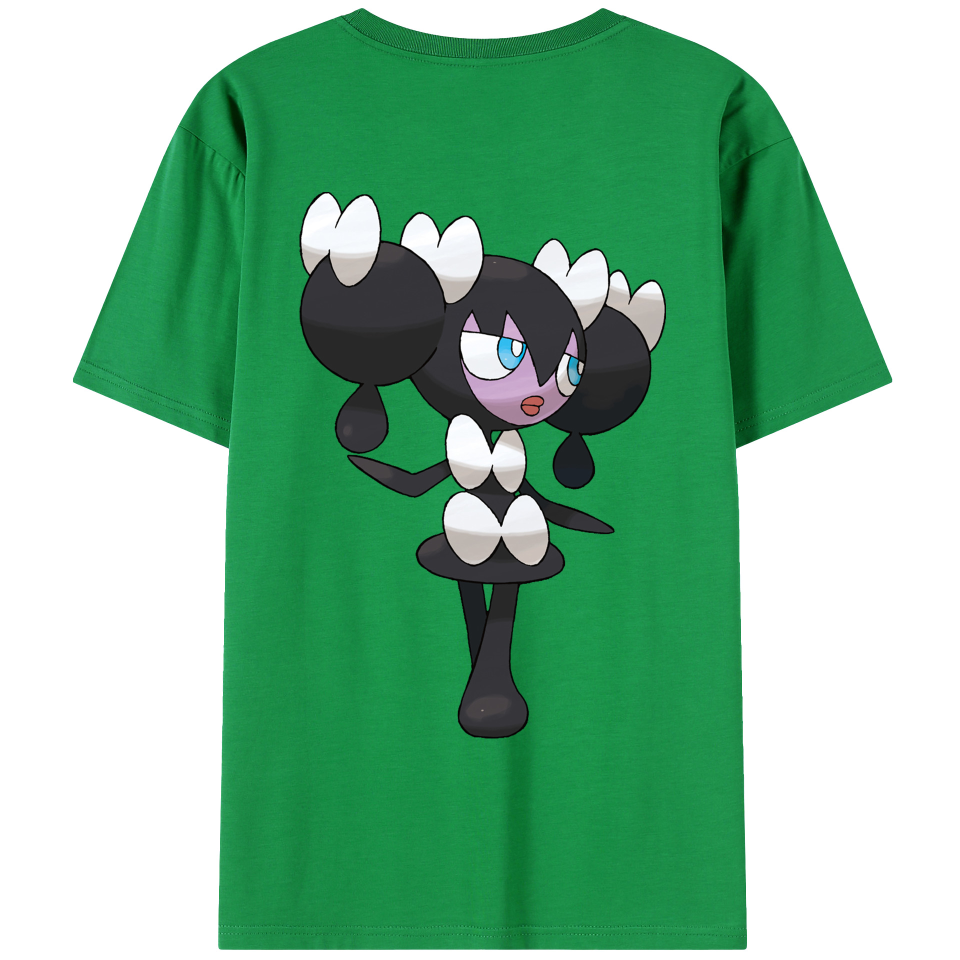 （画像用） ポケットモンスター Pokémon 綿100％ メンズ半袖Tシャツ（バックプリント） 通気性