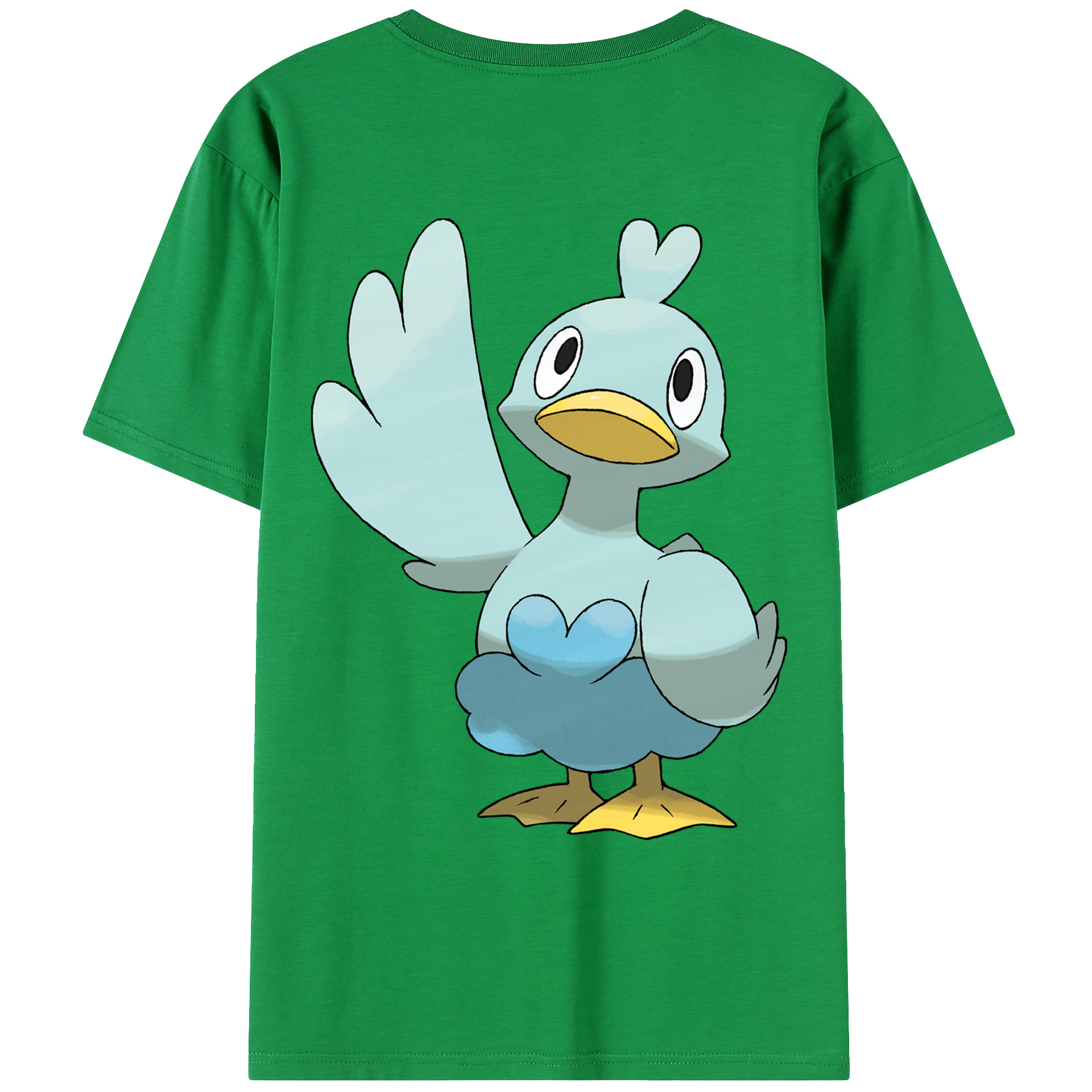 （画像用） ポケットモンスター Pokémon 綿100％ メンズ半袖Tシャツ（バックプリント） 通気性