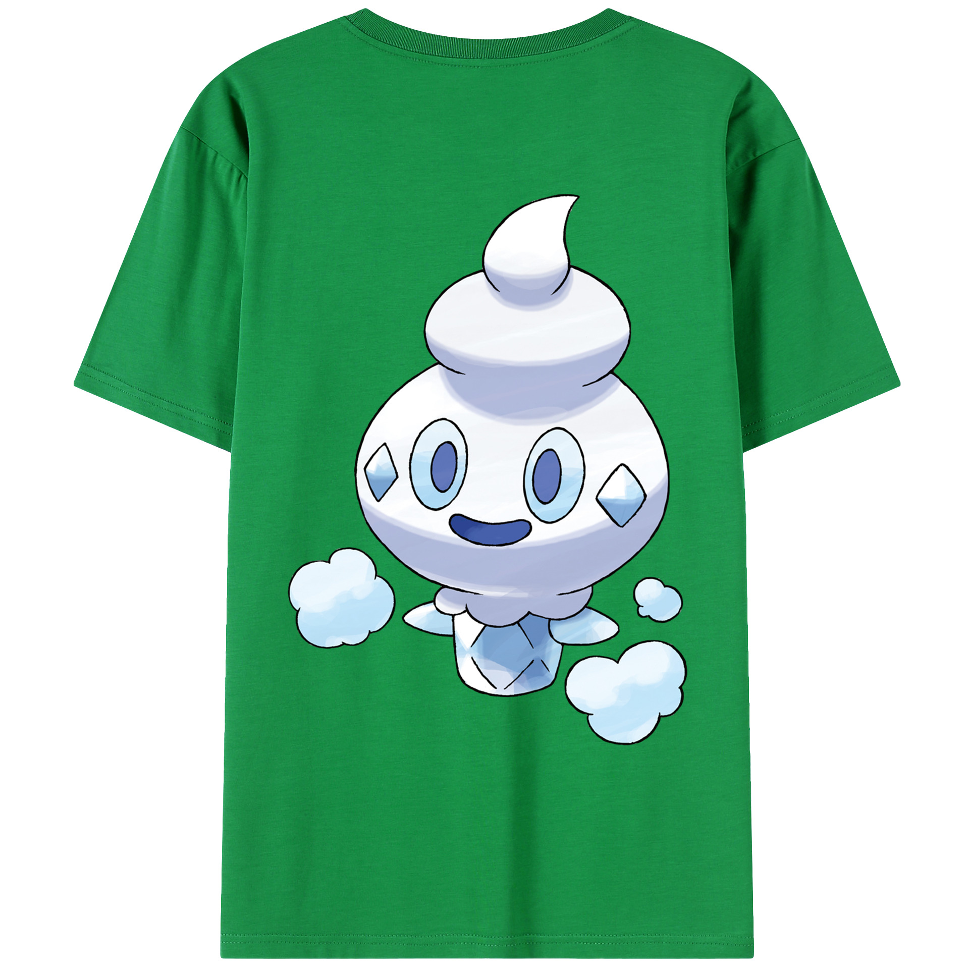 （画像用） ポケットモンスター Pokémon 綿100％ メンズ半袖Tシャツ（バックプリント） 通気性