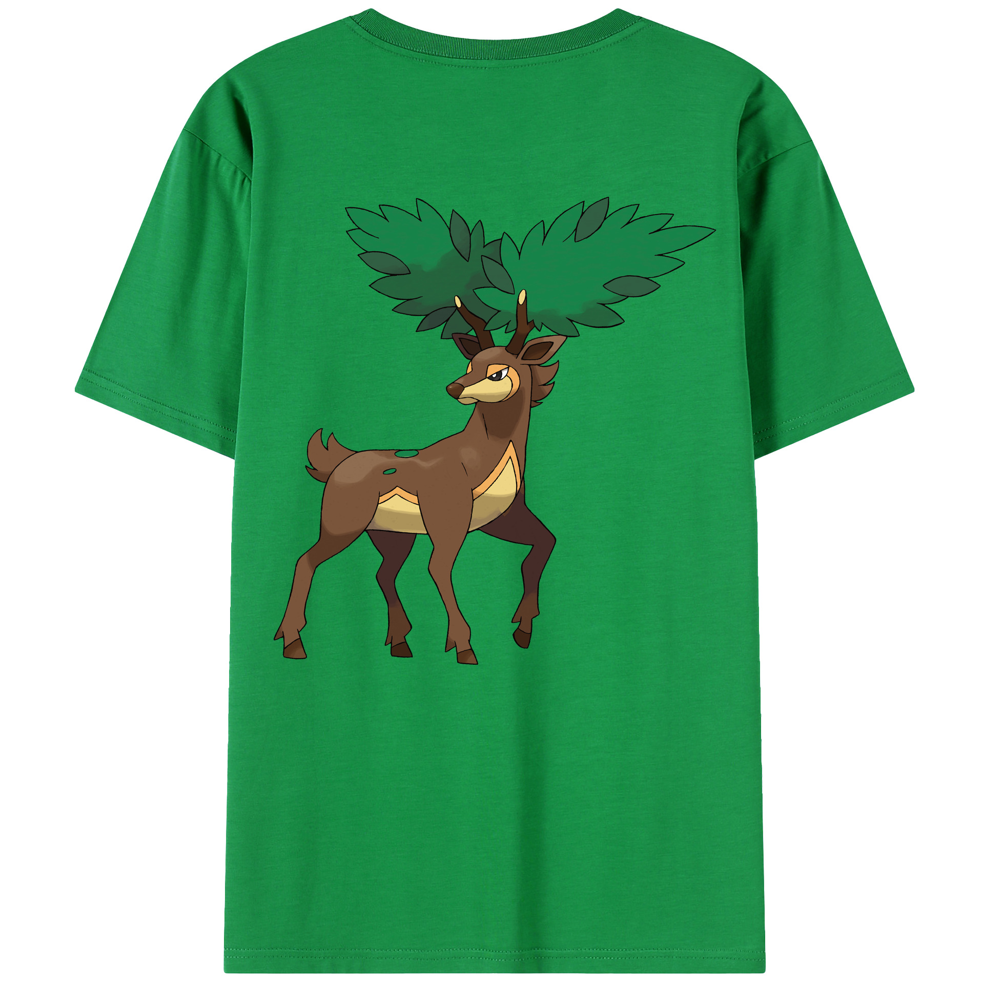 （画像用） ポケットモンスター Pokémon 綿100％ メンズ半袖Tシャツ（バックプリント） 通気性