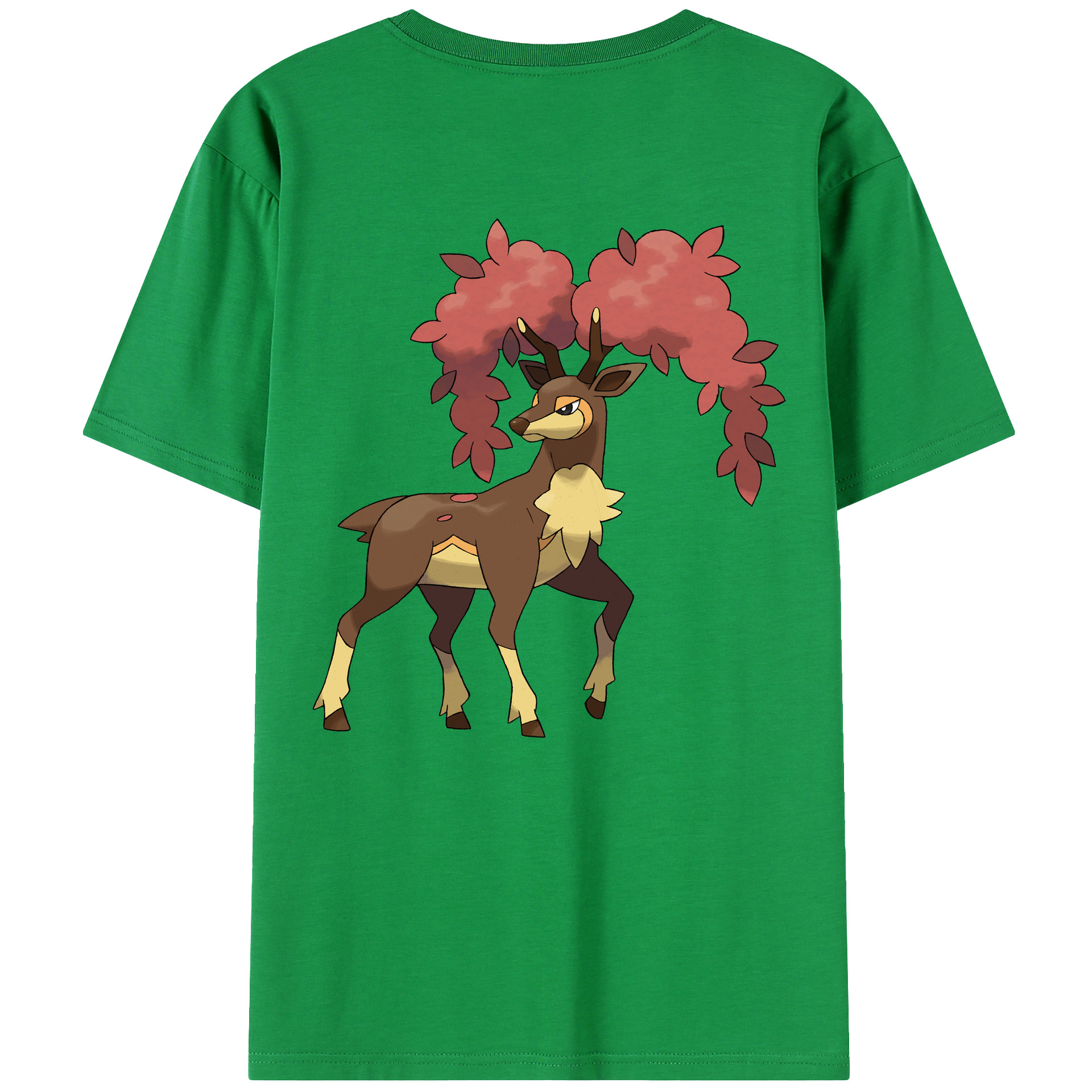 （画像用） ポケットモンスター Pokémon 綿100％ メンズ半袖Tシャツ（バックプリント） 通気性