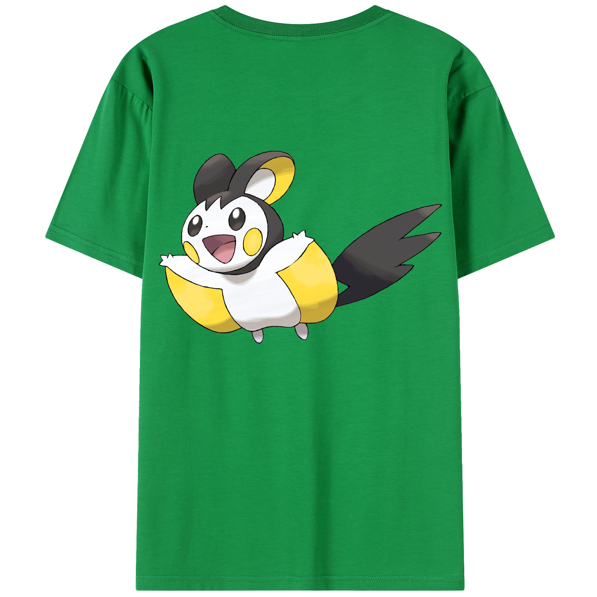 （画像用） ポケットモンスター Pokémon 綿100％ メンズ半袖Tシャツ（バックプリント） 通気性