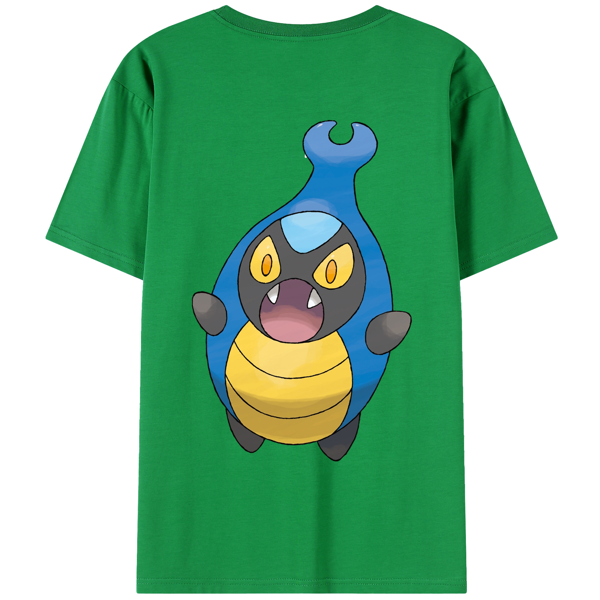 （画像用） ポケットモンスター Pokémon 綿100％ メンズ半袖Tシャツ（バックプリント） 通気性