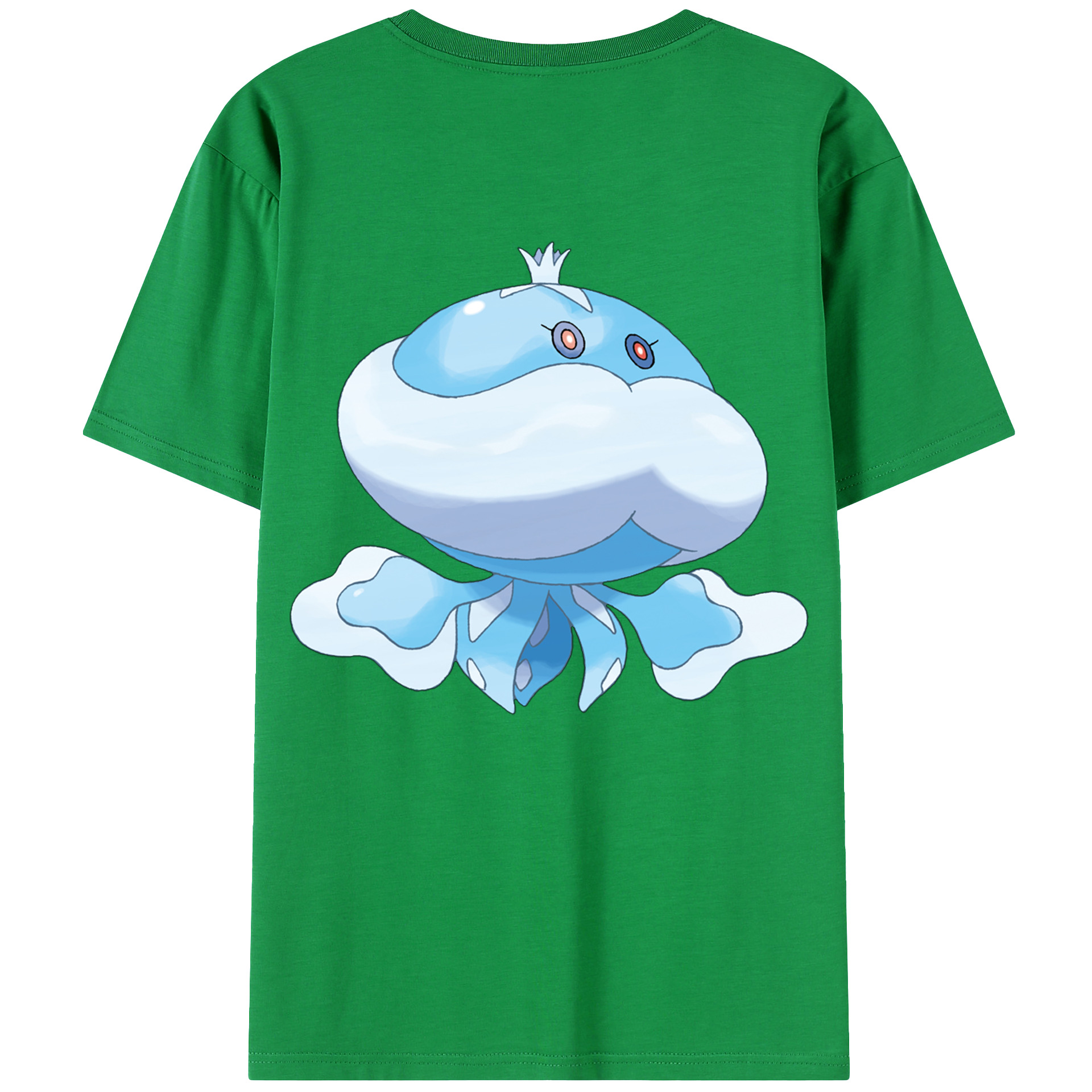 （画像用） ポケットモンスター Pokémon 綿100％ メンズ半袖Tシャツ（バックプリント） 通気性