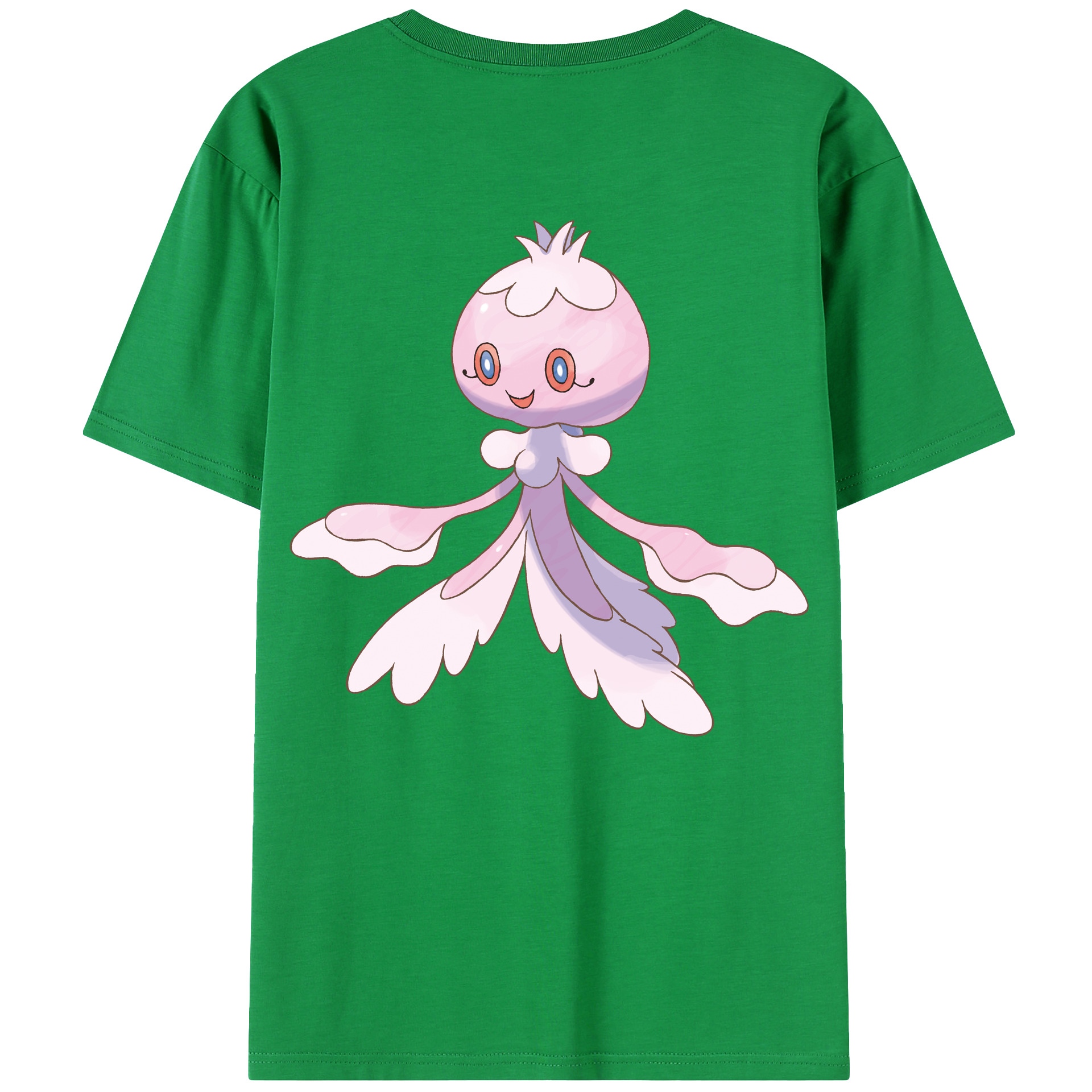 （画像用） ポケットモンスター Pokémon 綿100％ メンズ半袖Tシャツ（バックプリント） 通気性