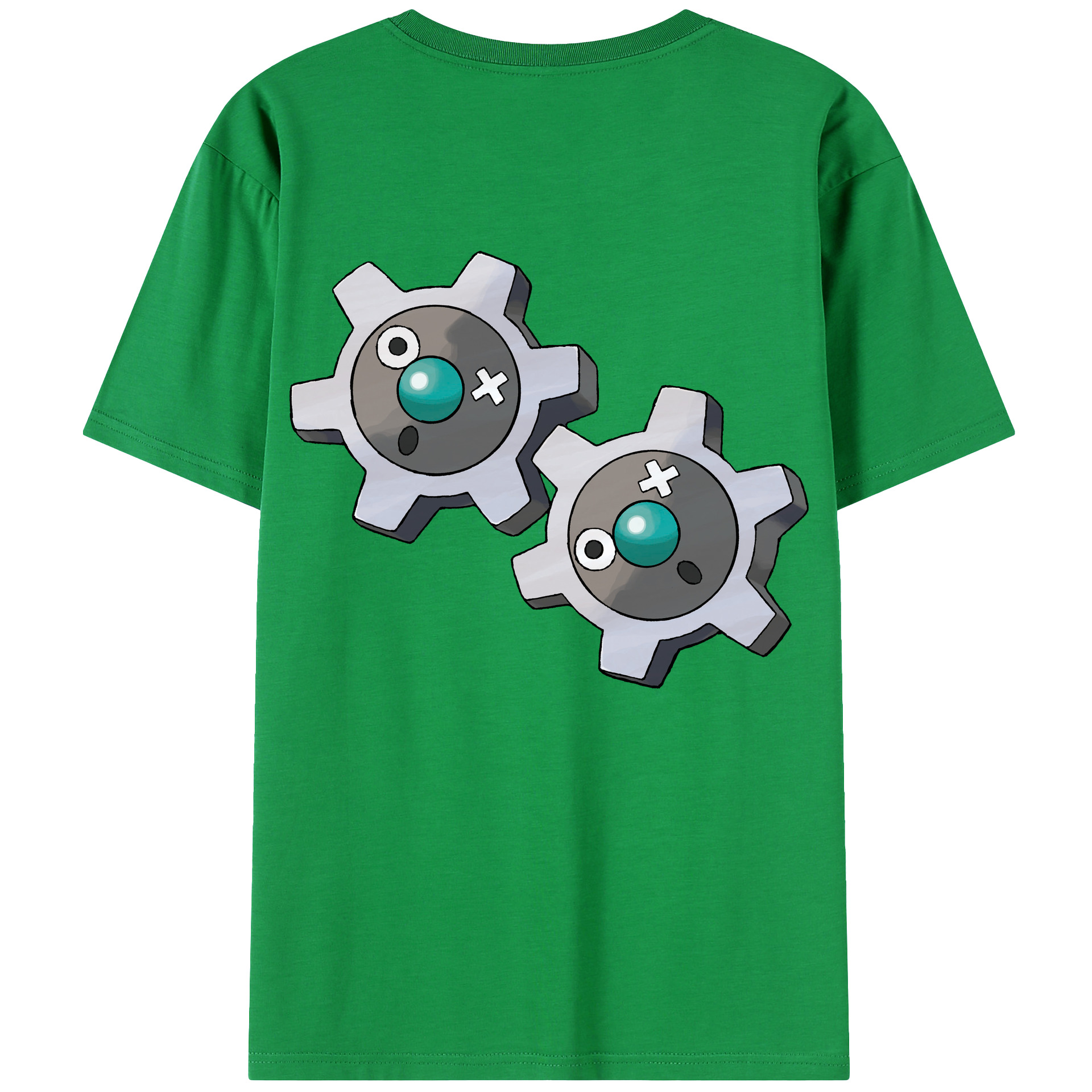 （画像用） ポケットモンスター Pokémon 綿100％ メンズ半袖Tシャツ（バックプリント） 通気性