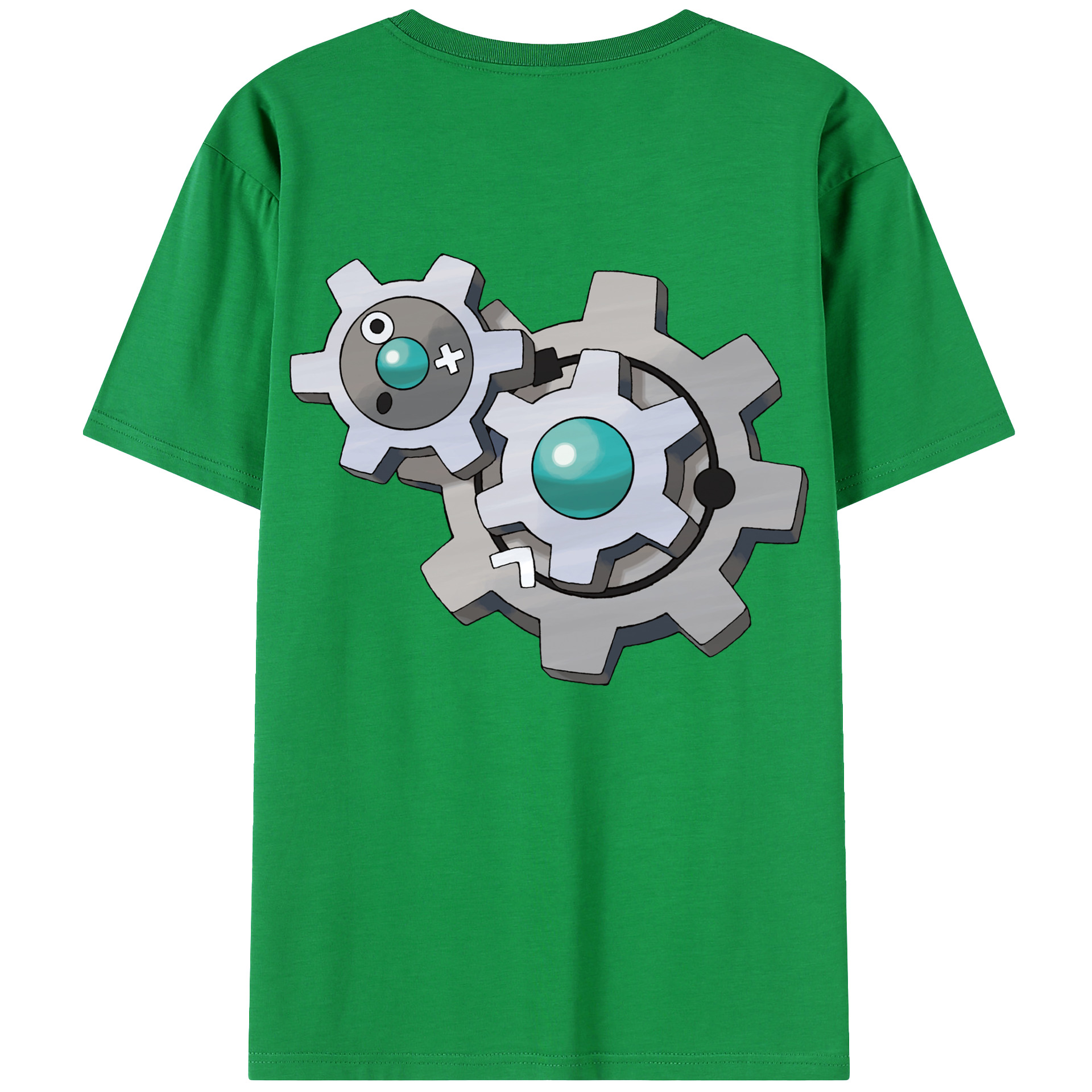 （画像用） ポケットモンスター Pokémon 綿100％ メンズ半袖Tシャツ（バックプリント） 通気性