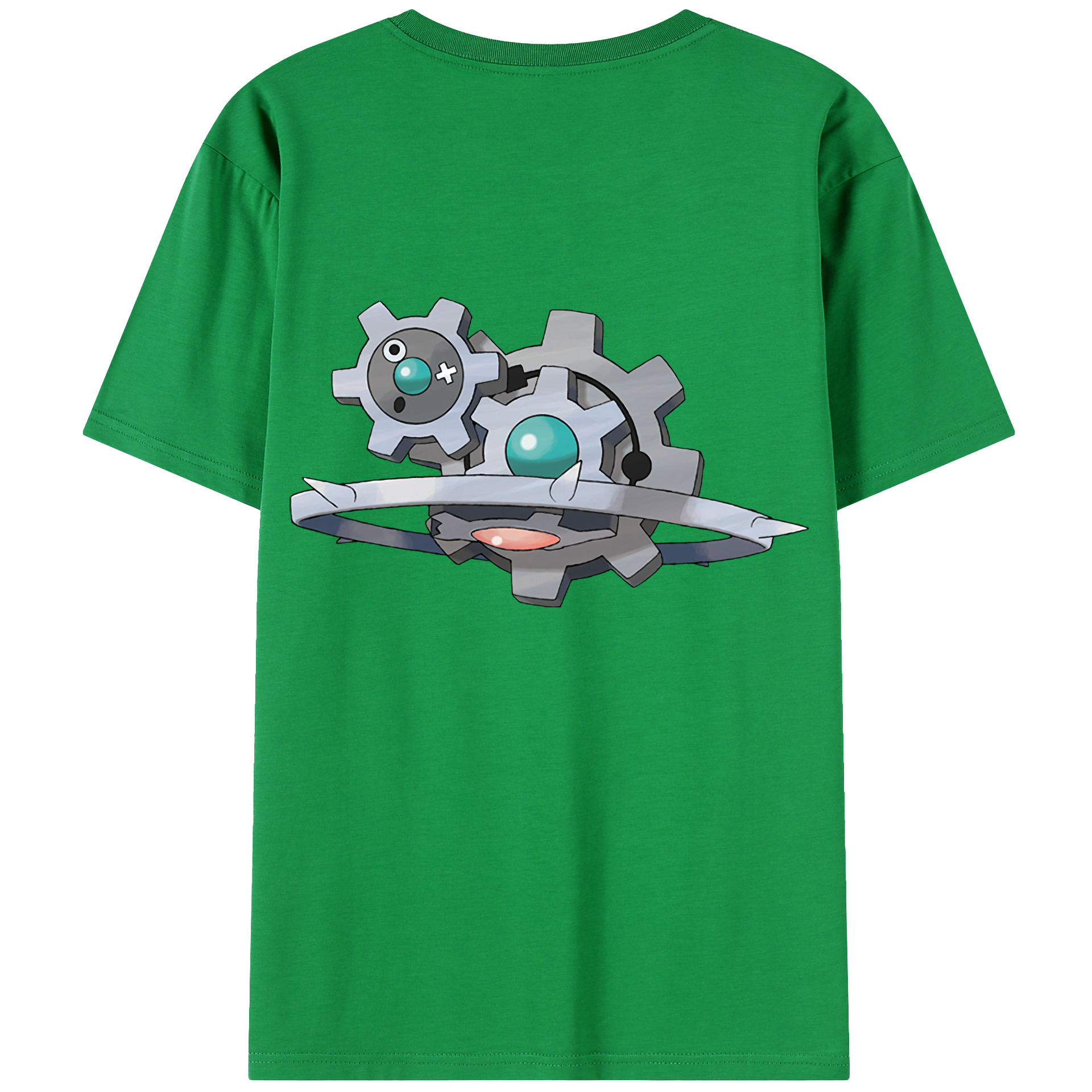 （画像用） ポケットモンスター Pokémon 綿100％ メンズ半袖Tシャツ（バックプリント） 通気性