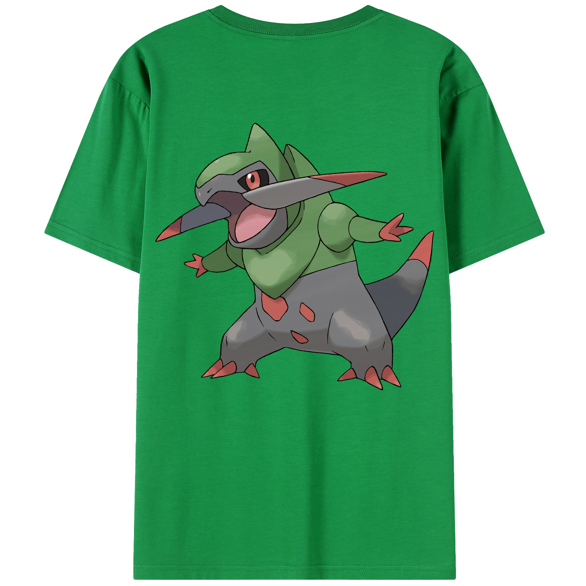 （画像用） ポケットモンスター Pokémon 綿100％ メンズ半袖Tシャツ（バックプリント） 通気性