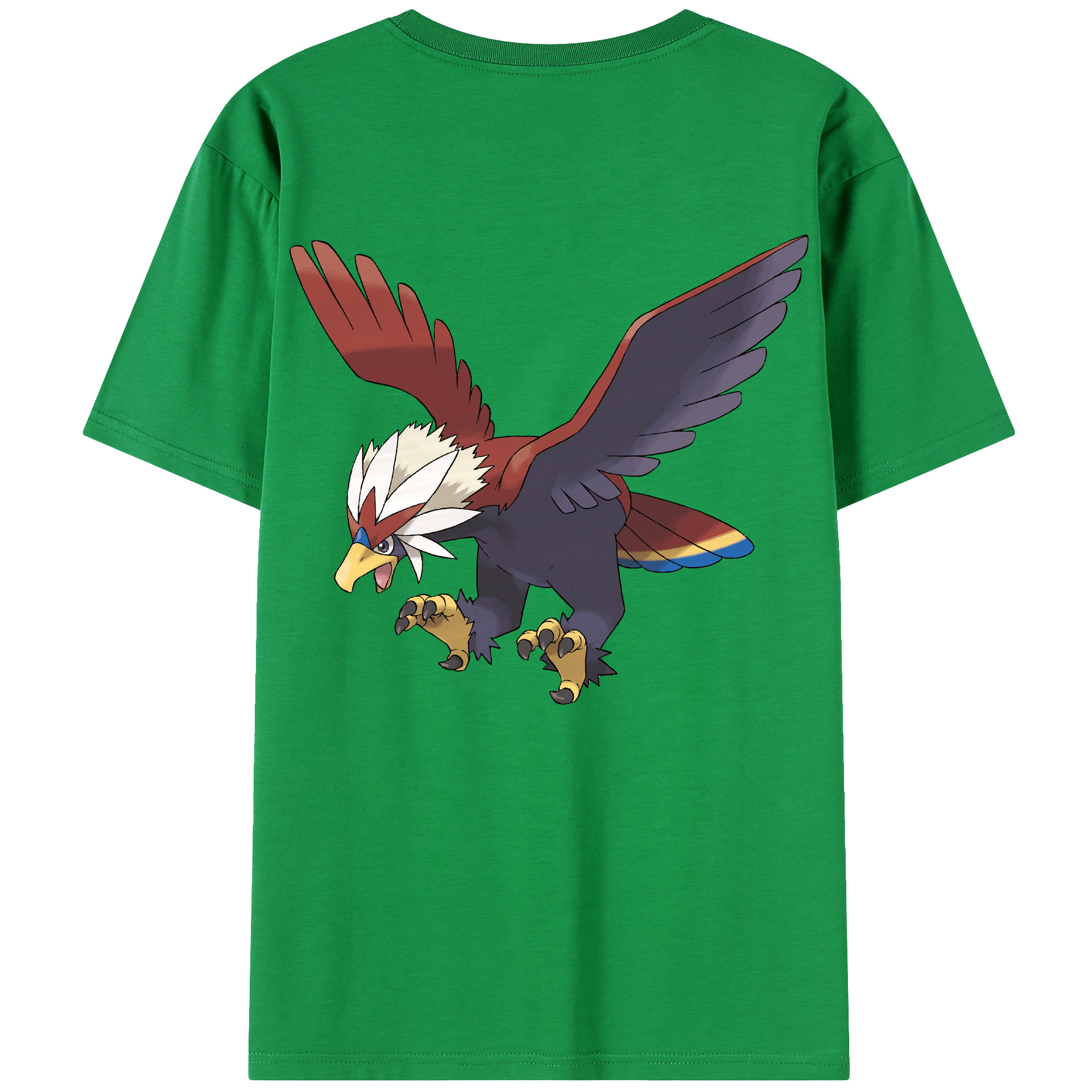 （画像用） ポケットモンスター Pokémon 綿100％ メンズ半袖Tシャツ（バックプリント） 通気性