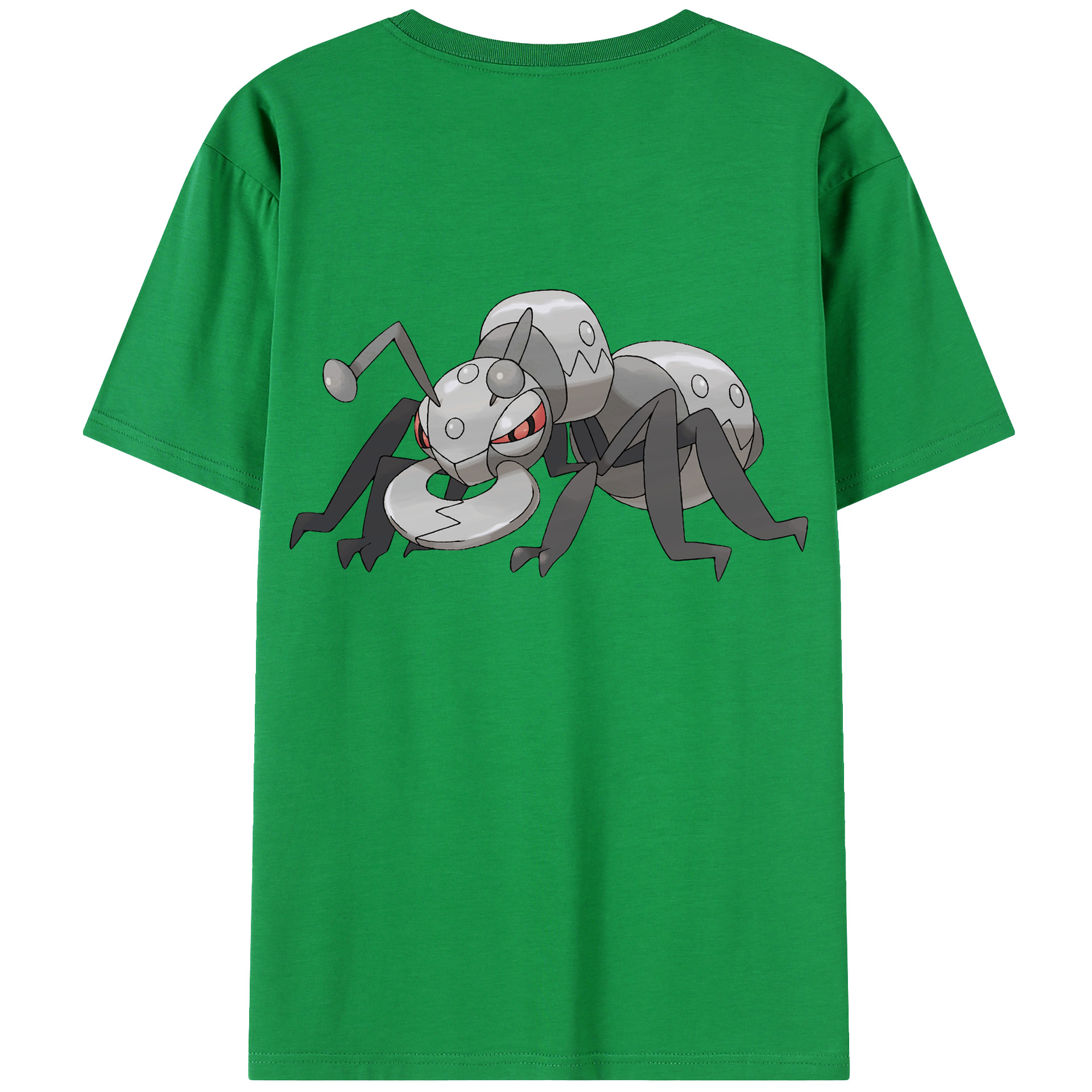 （画像用） ポケットモンスター Pokémon 綿100％ メンズ半袖Tシャツ（バックプリント） 通気性