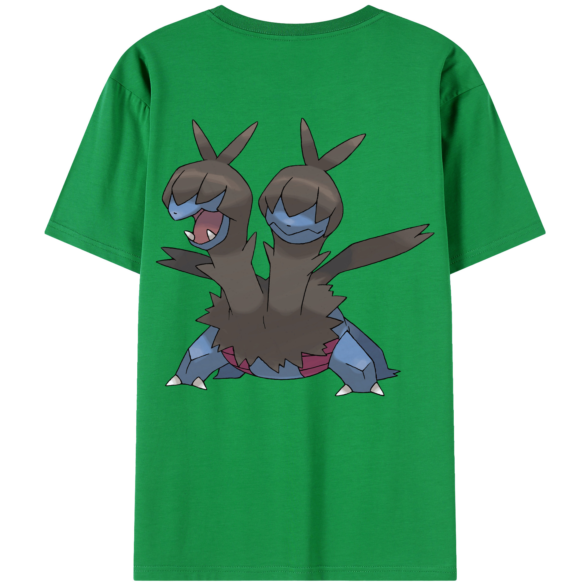（画像用） ポケットモンスター Pokémon 綿100％ メンズ半袖Tシャツ（バックプリント） 通気性