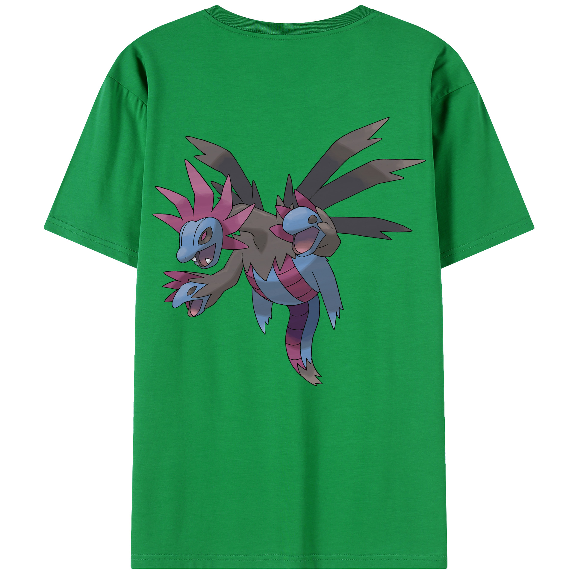 （画像用） ポケットモンスター Pokémon 綿100％ メンズ半袖Tシャツ（バックプリント） 通気性