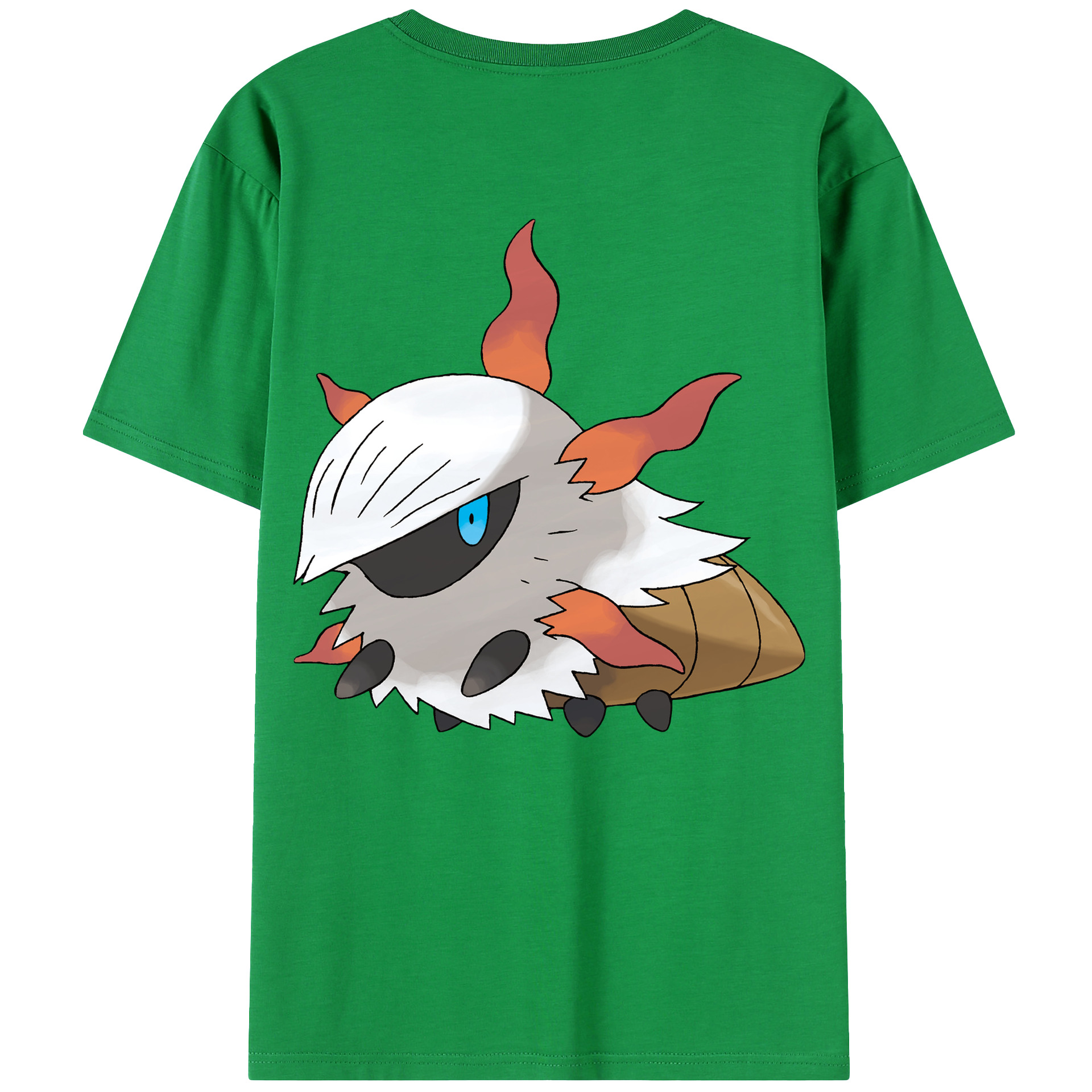 （画像用） ポケットモンスター Pokémon 綿100％ メンズ半袖Tシャツ（バックプリント） 通気性