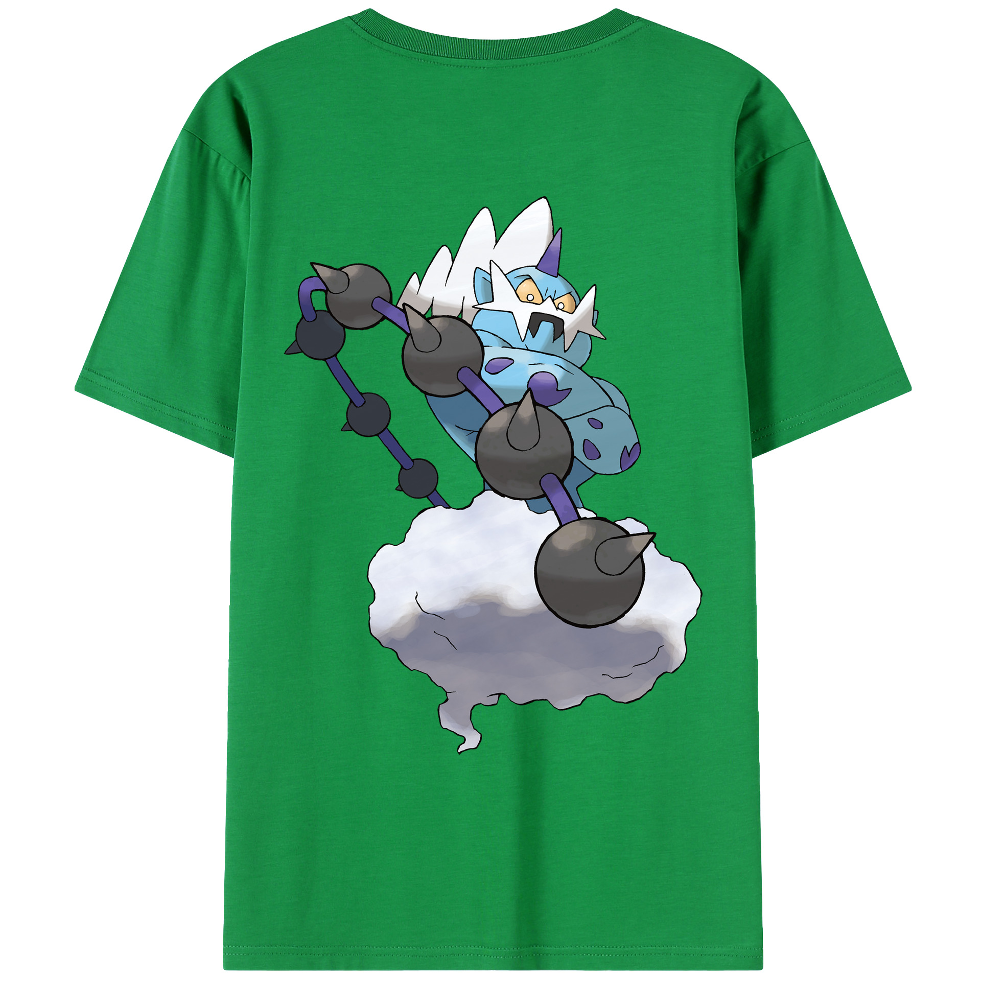 （画像用） ポケットモンスター Pokémon 綿100％ メンズ半袖Tシャツ（バックプリント） 通気性