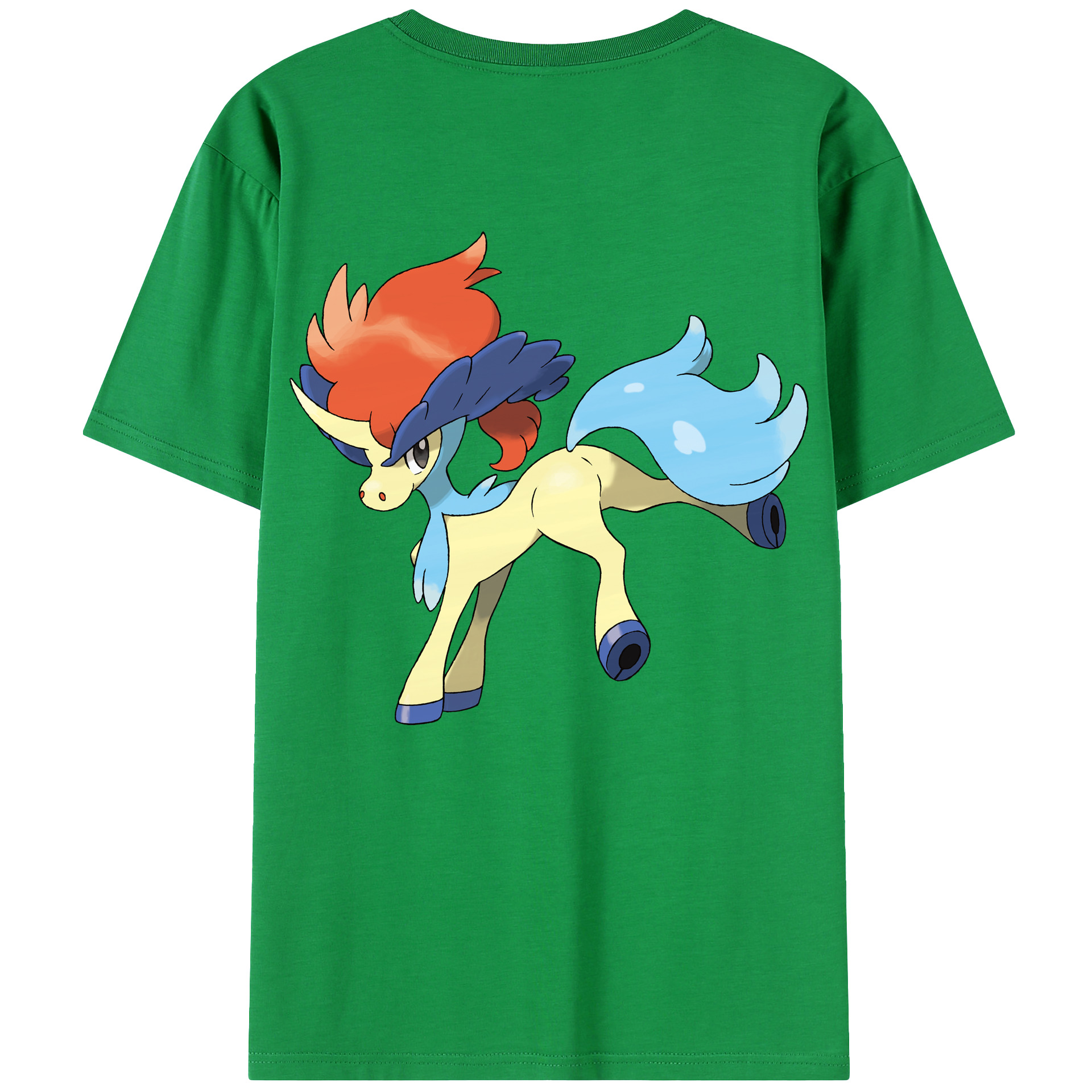 （画像用） ポケットモンスター Pokémon 綿100％ メンズ半袖Tシャツ（バックプリント） 通気性
