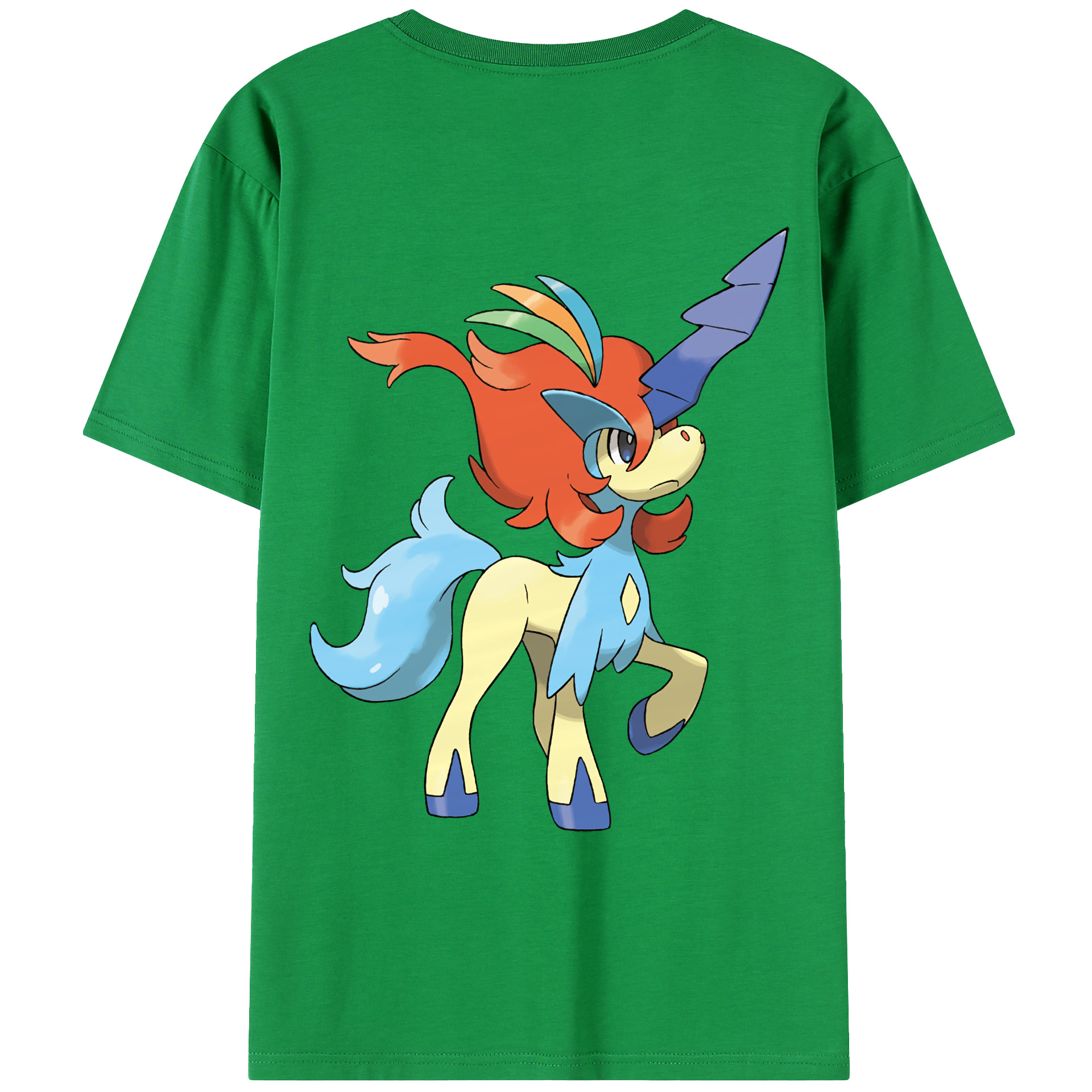（画像用） ポケットモンスター Pokémon 綿100％ メンズ半袖Tシャツ（バックプリント） 通気性