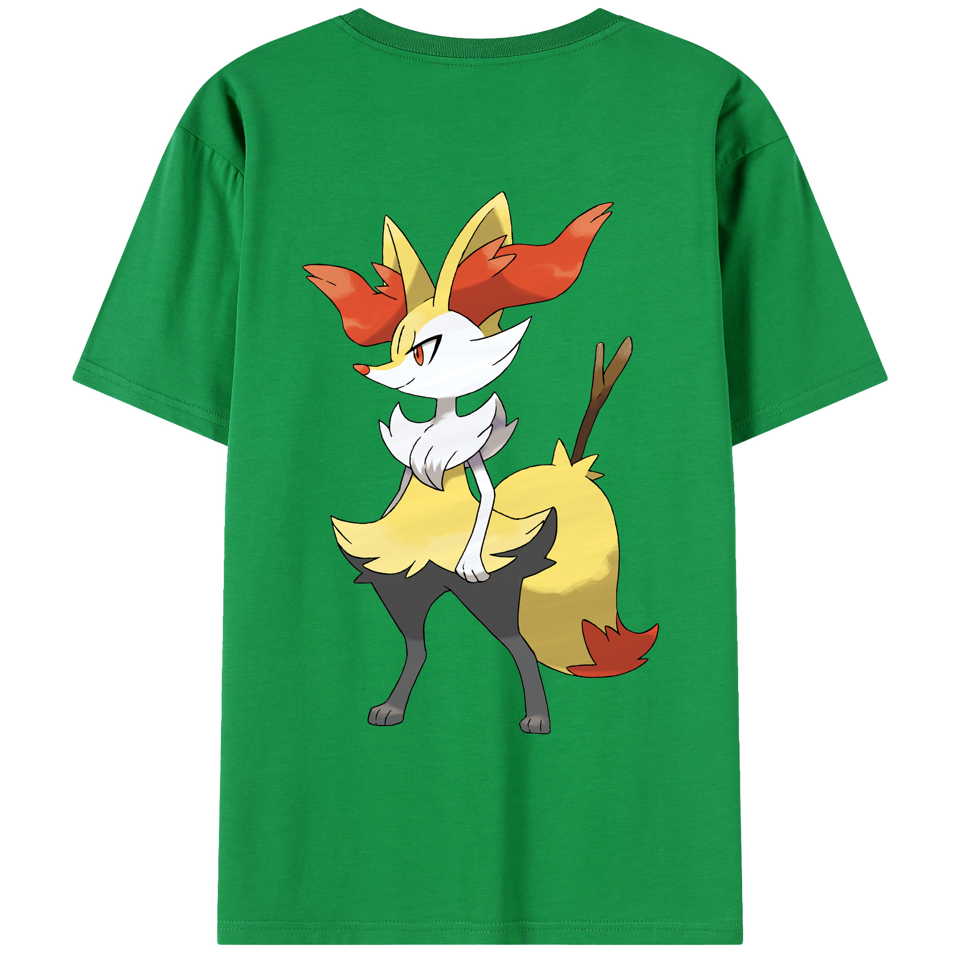 （画像用） ポケットモンスター Pokémon 綿100％ メンズ半袖Tシャツ（バックプリント） 通気性