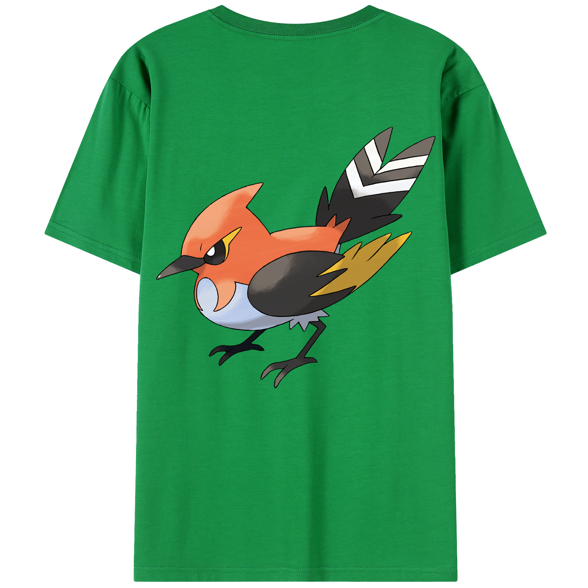 （画像用） ポケットモンスター Pokémon 綿100％ メンズ半袖Tシャツ（バックプリント） 通気性