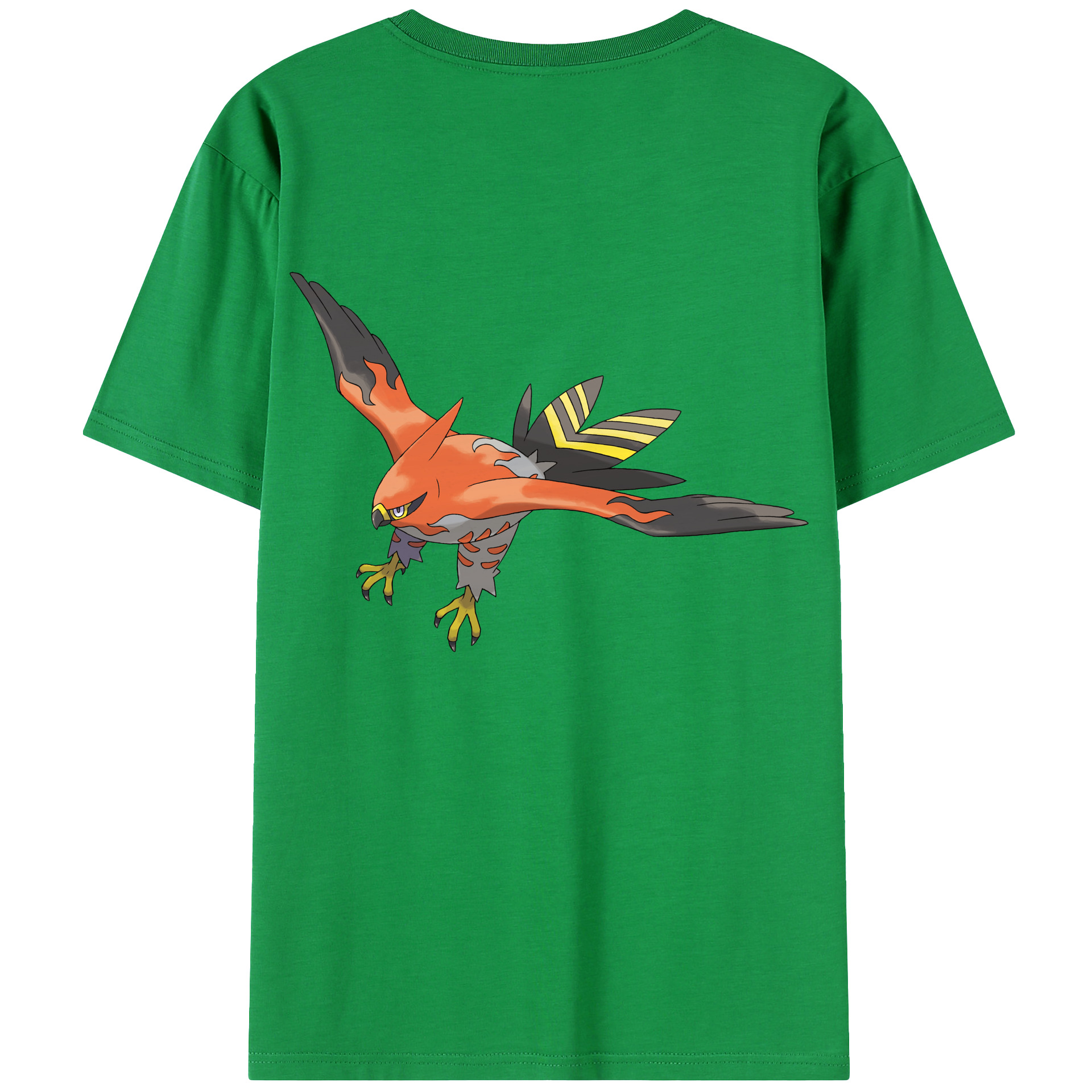 （画像用） ポケットモンスター Pokémon 綿100％ メンズ半袖Tシャツ（バックプリント） 通気性