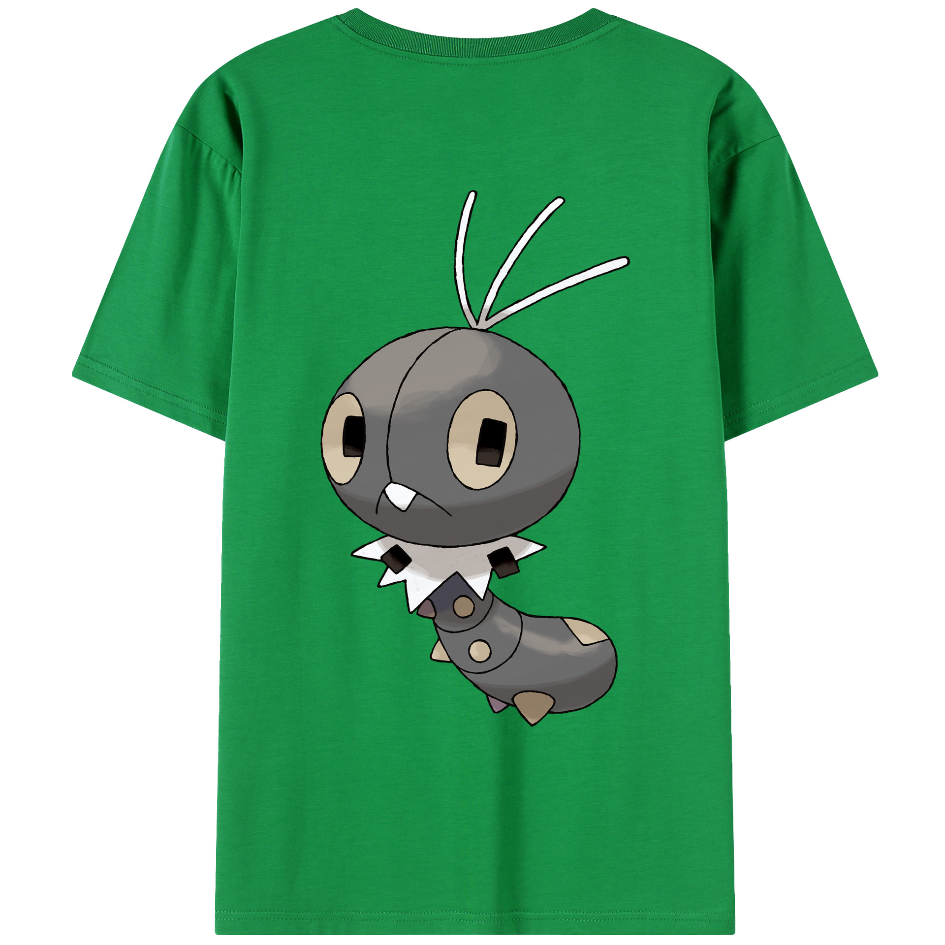 （画像用） ポケットモンスター Pokémon 綿100％ メンズ半袖Tシャツ（バックプリント） 通気性