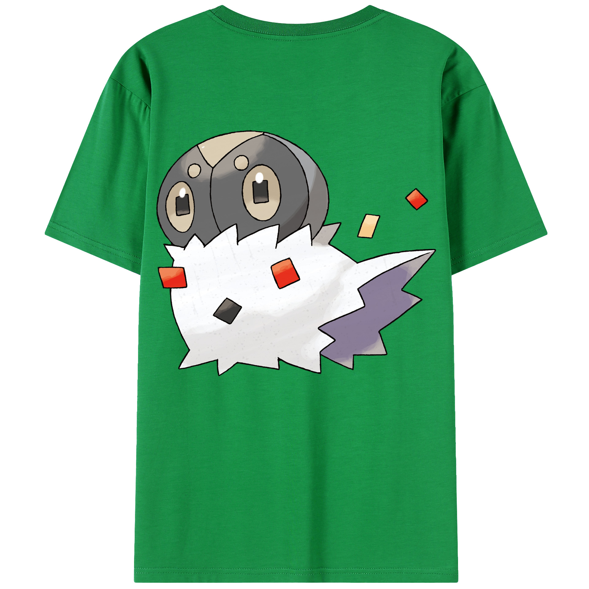 （画像用） ポケットモンスター Pokémon 綿100％ メンズ半袖Tシャツ（バックプリント） 通気性