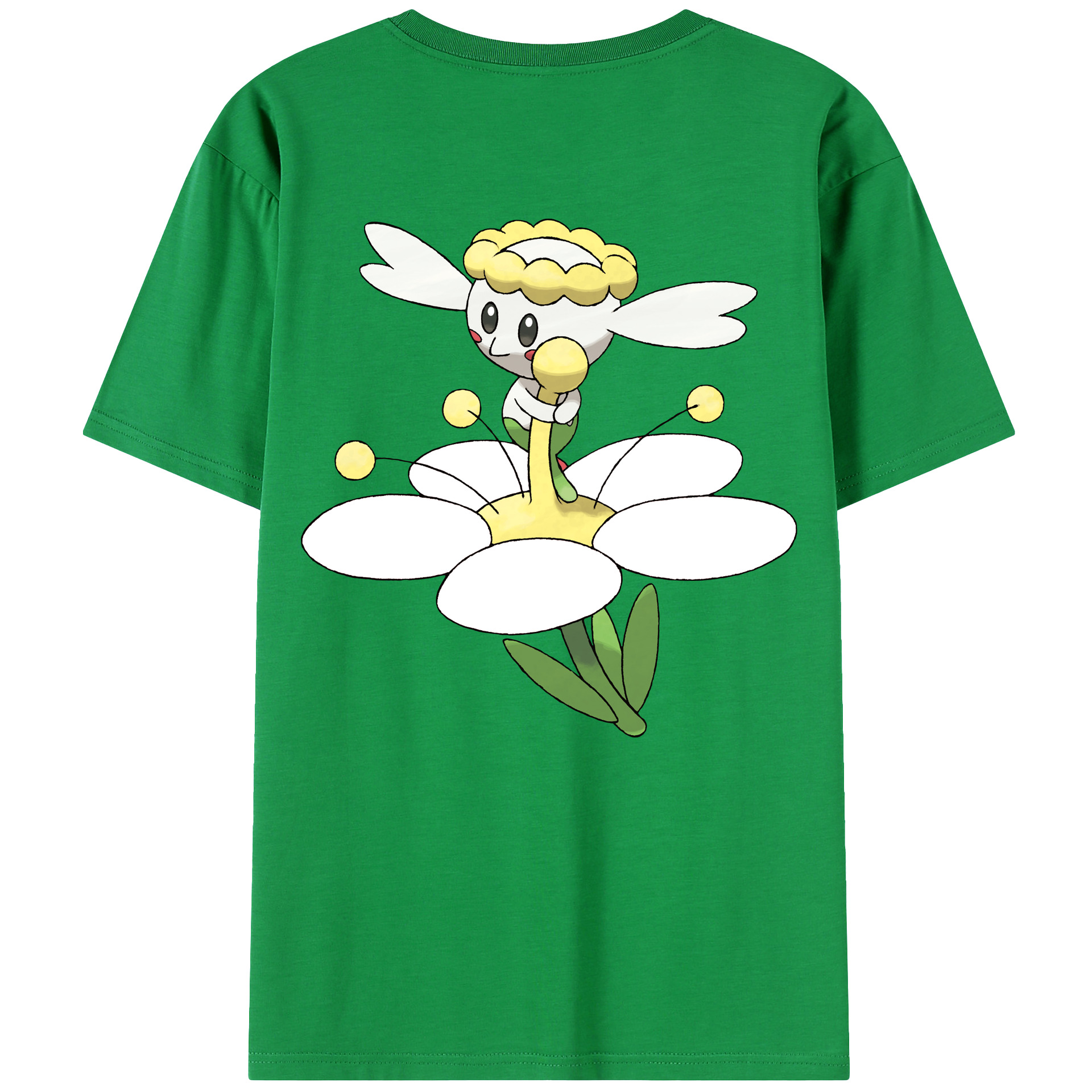 （画像用） ポケットモンスター Pokémon 綿100％ メンズ半袖Tシャツ（バックプリント） 通気性