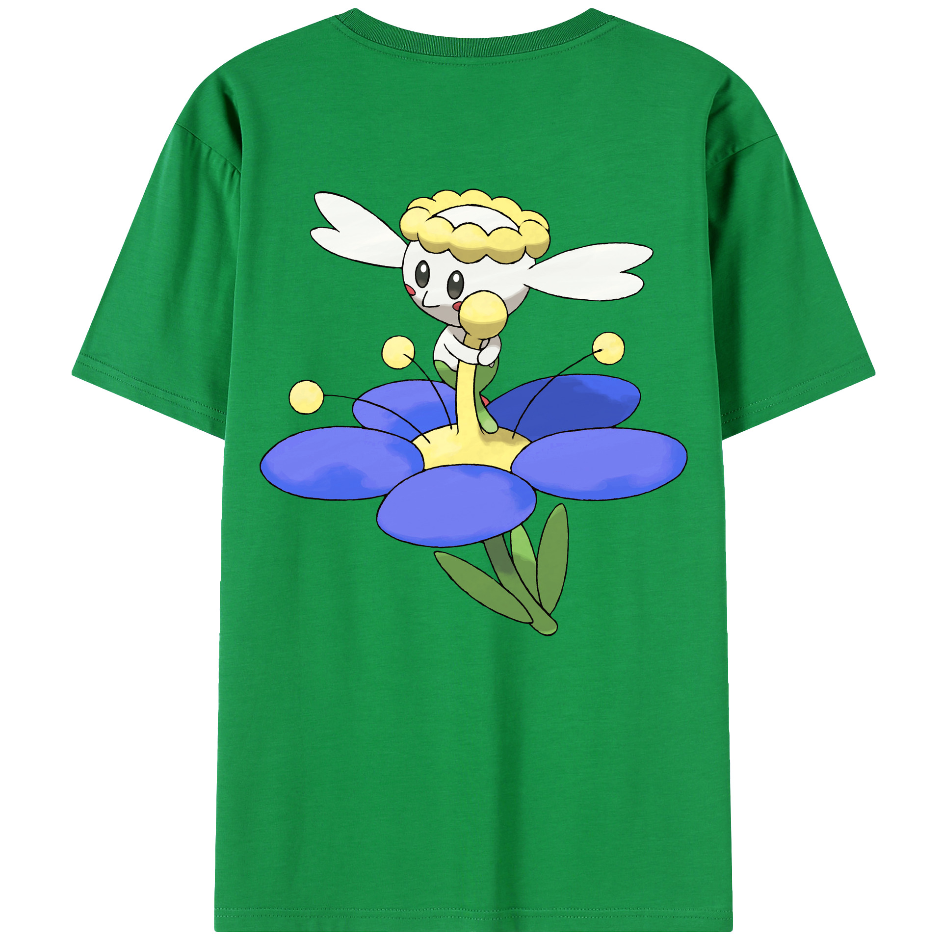 （画像用） ポケットモンスター Pokémon 綿100％ メンズ半袖Tシャツ（バックプリント） 通気性
