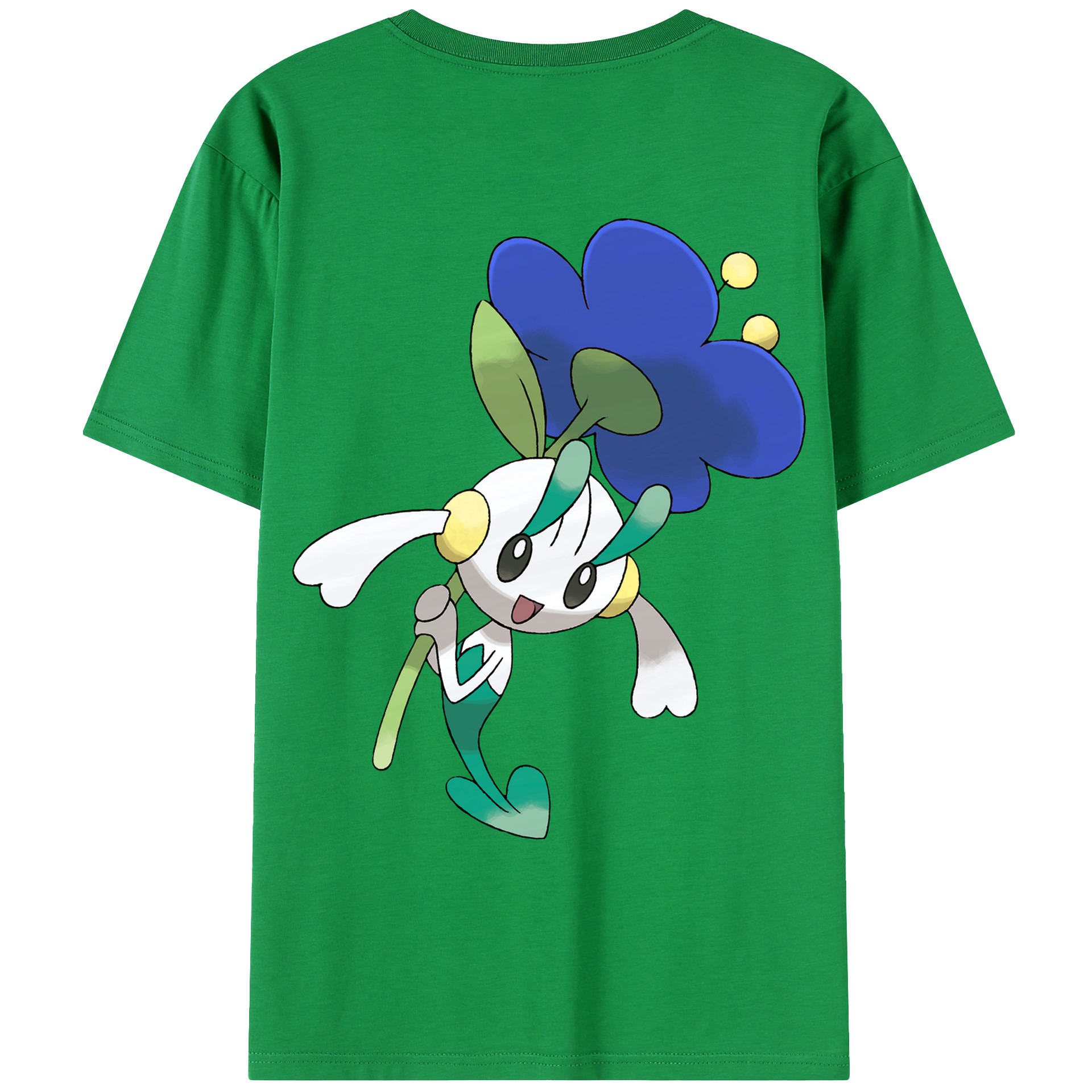 （画像用） ポケットモンスター Pokémon 綿100％ メンズ半袖Tシャツ（バックプリント） 通気性
