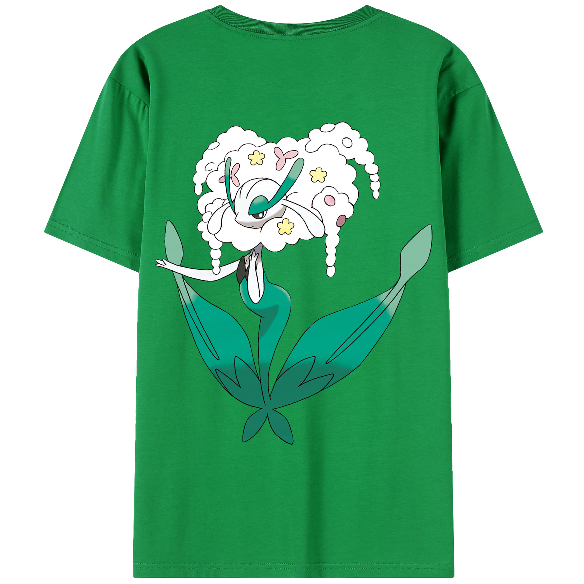 （画像用） ポケットモンスター Pokémon 綿100％ メンズ半袖Tシャツ（バックプリント） 通気性