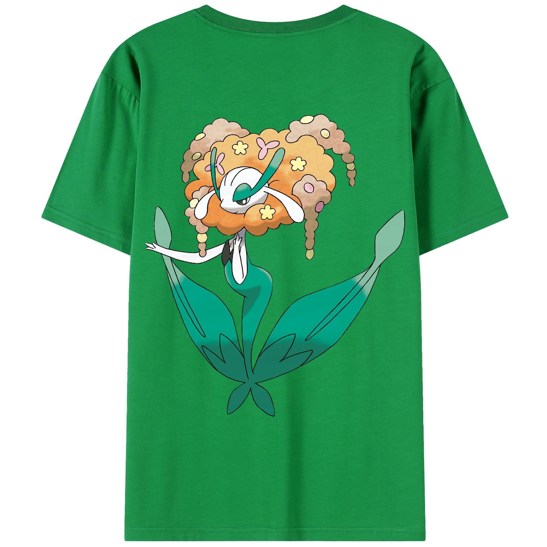 （画像用） ポケットモンスター Pokémon 綿100％ メンズ半袖Tシャツ（バックプリント） 通気性